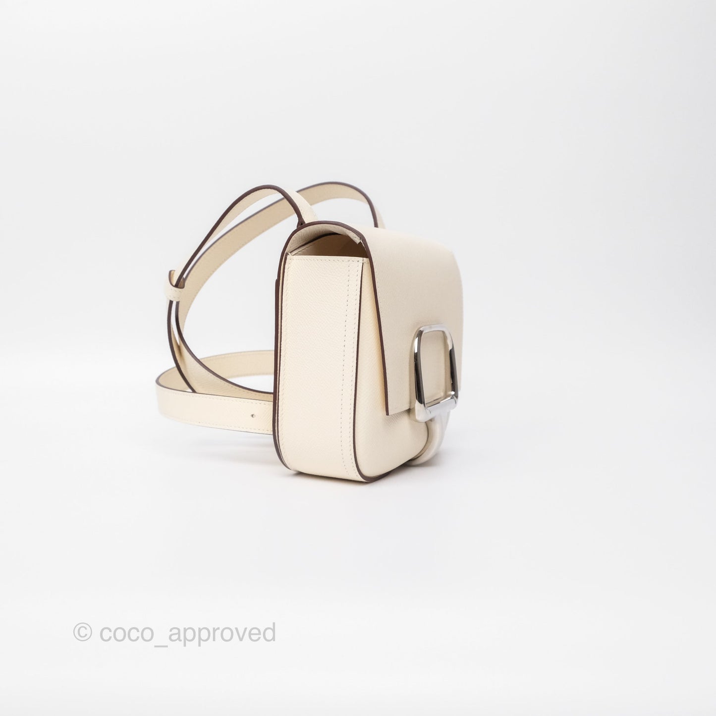 Hermès Della Cavalleria Mini Bag Nata I2 Epsom Palladium Hardware
