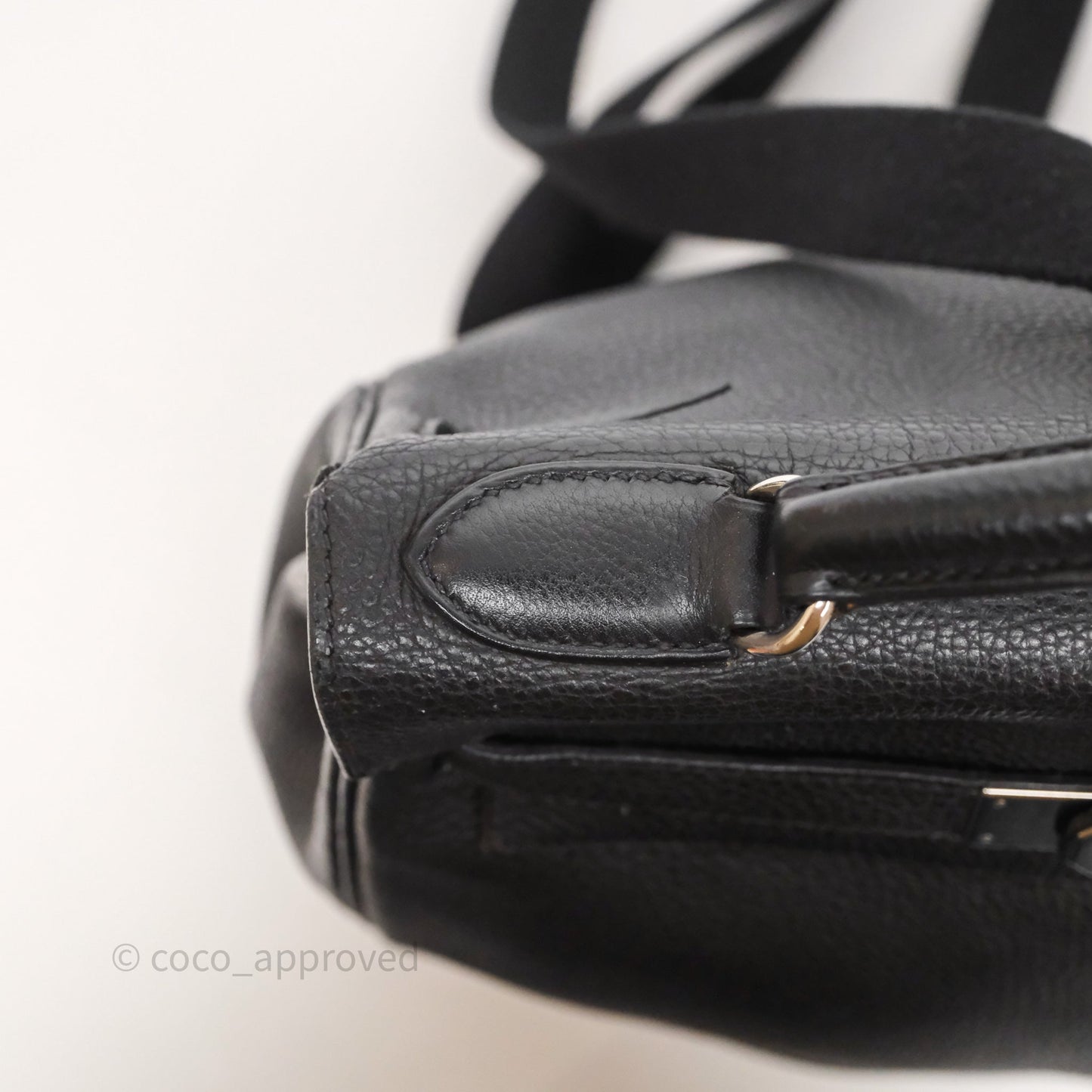 Hermès Kelly Ado Backpack GM Black Noir 89 Togo Palladium Hardware