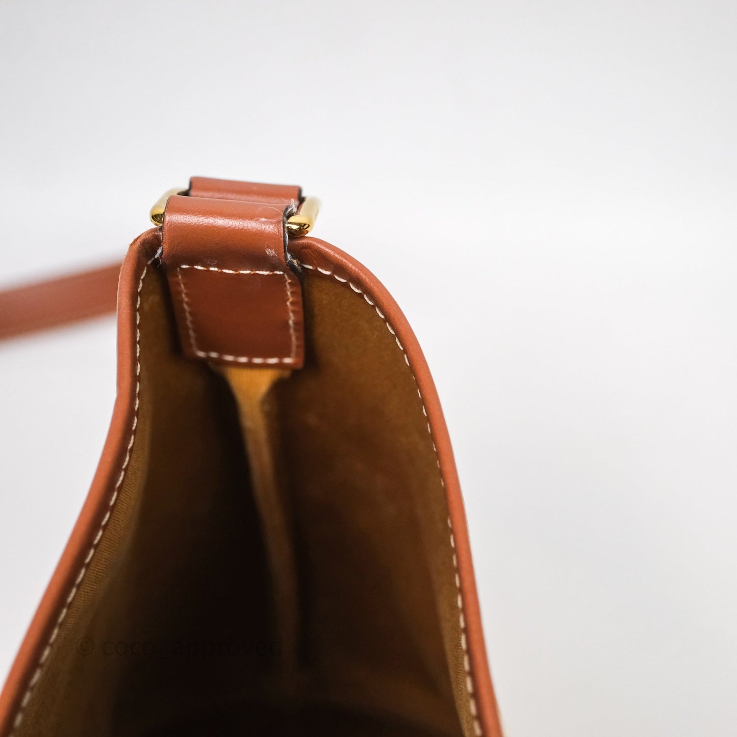 Celine Small Bucket Triomphe Canvas Grege Calfskin