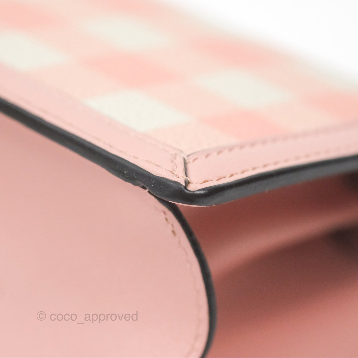 Loewe Small Barcelona Pink White Checkered Calfskin Silver Hardware