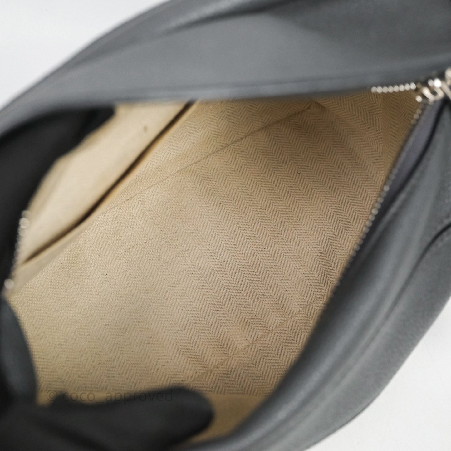 Loewe Small Puzzle Grey Calfskin Edge Bag