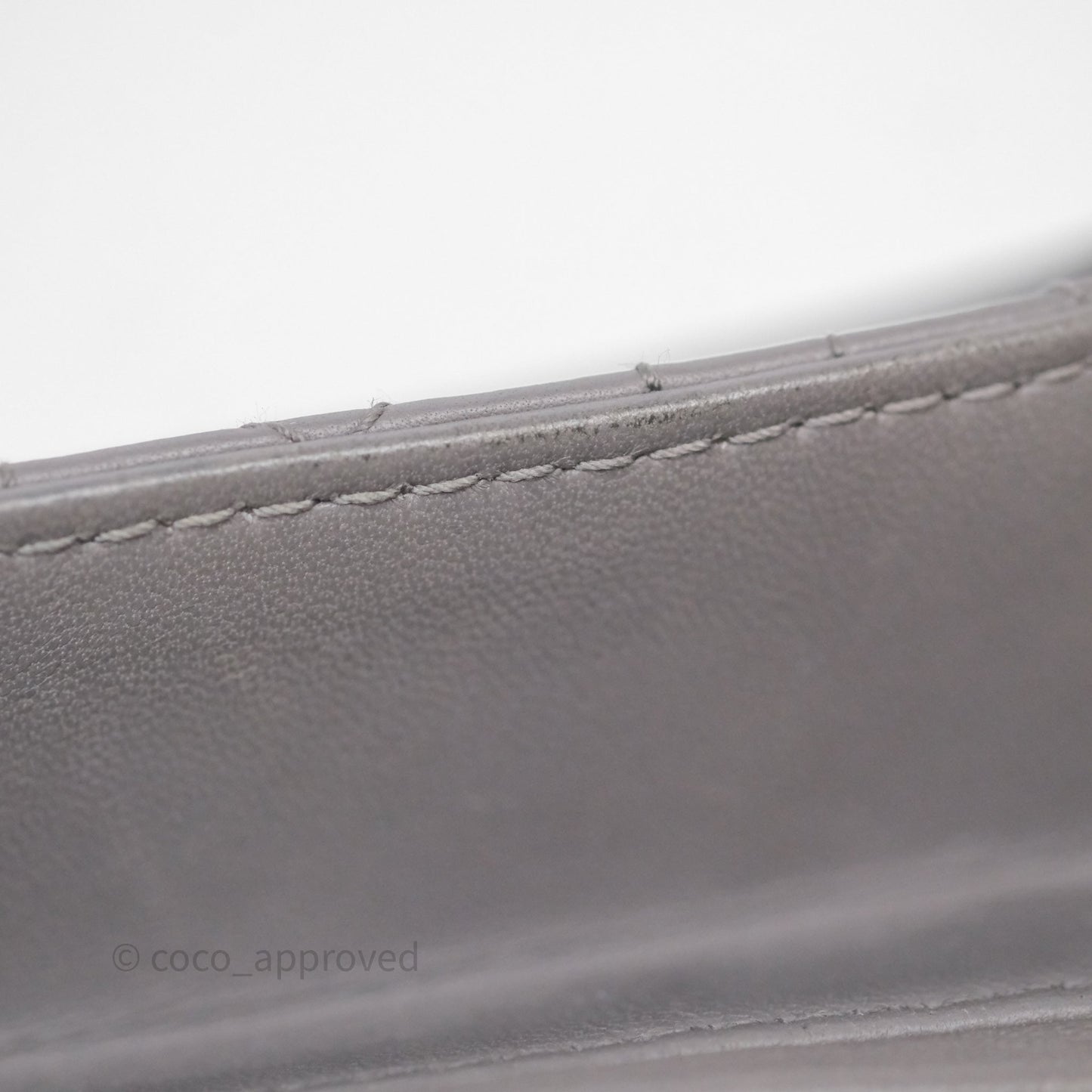 Christian Dior Medium Lady Dior Grey Lambskin Gold Hardware