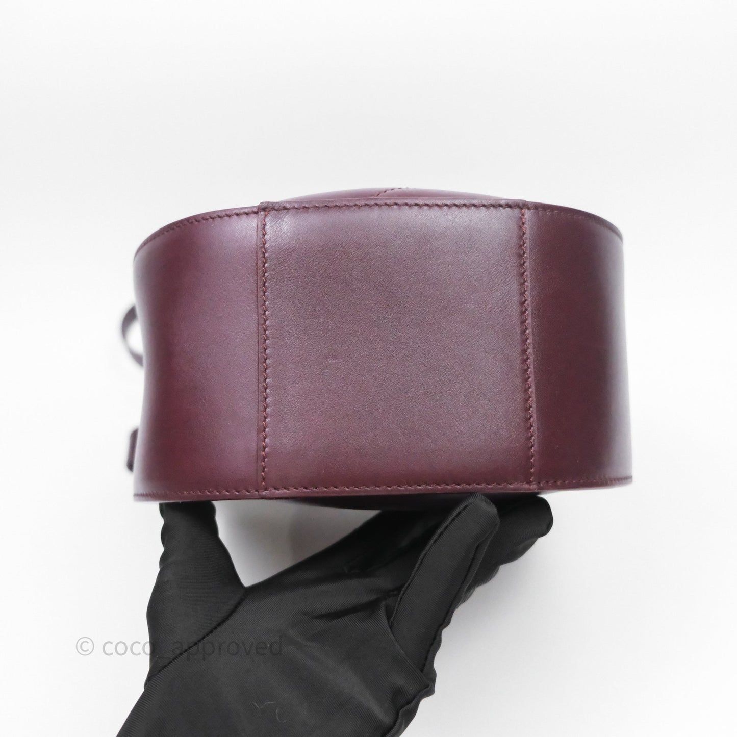 Loewe Hammock Slice Dark Red Bag Gold Hardware