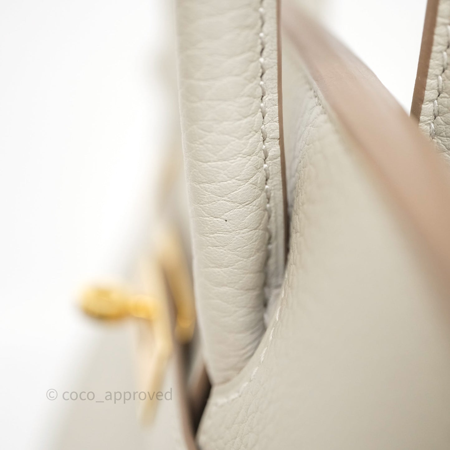 Hermès Birkin 30 Retourne Gris Perle 80 Togo Gold Hardware