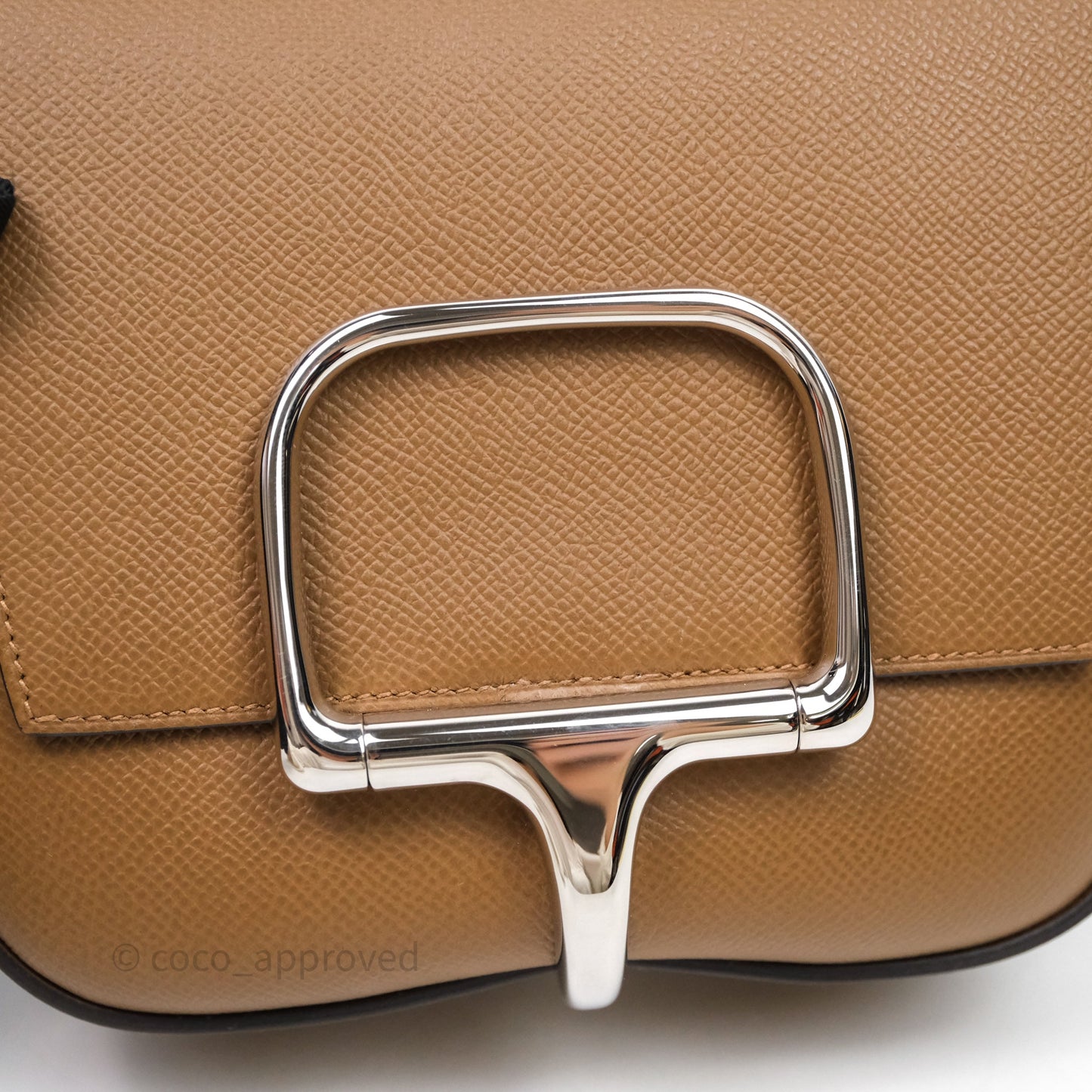 Hermès Della Cavalleria Mini Bag Alezan 3G Epsom Palladium Hardware