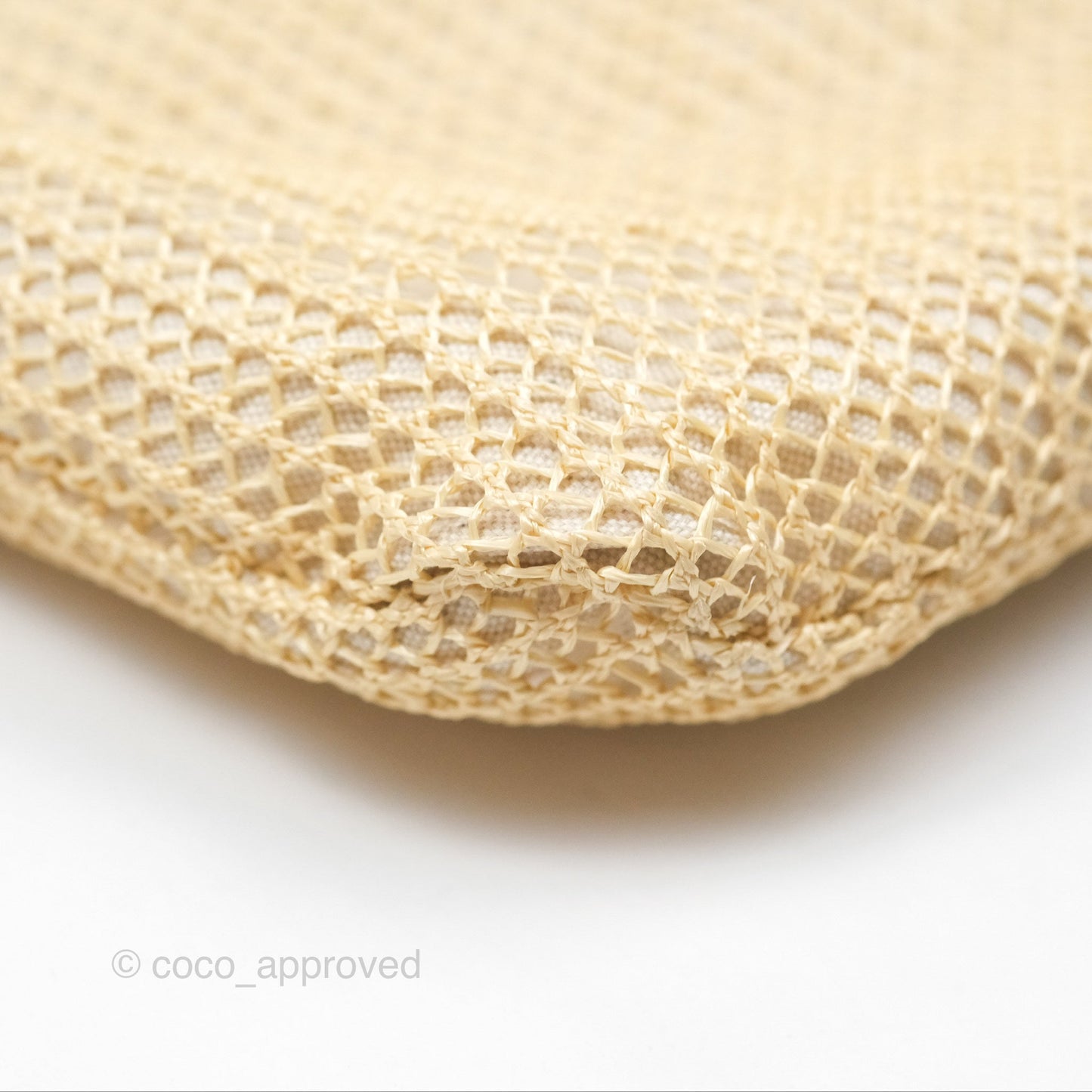 Miu Miu Woven Fabric Tote Bag Natural