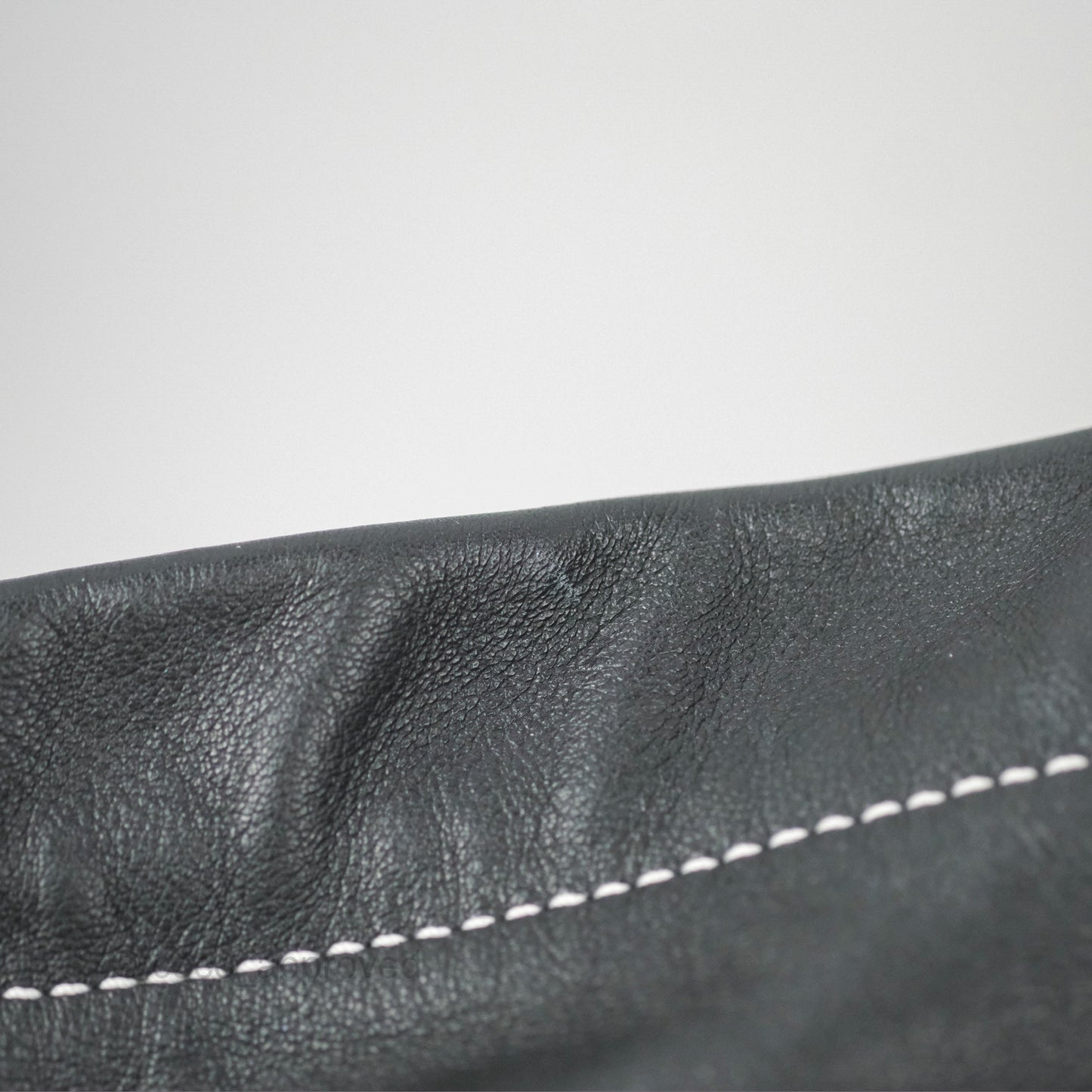 Loewe Woven Basket Bag Black Leather Natural Palm Leaf