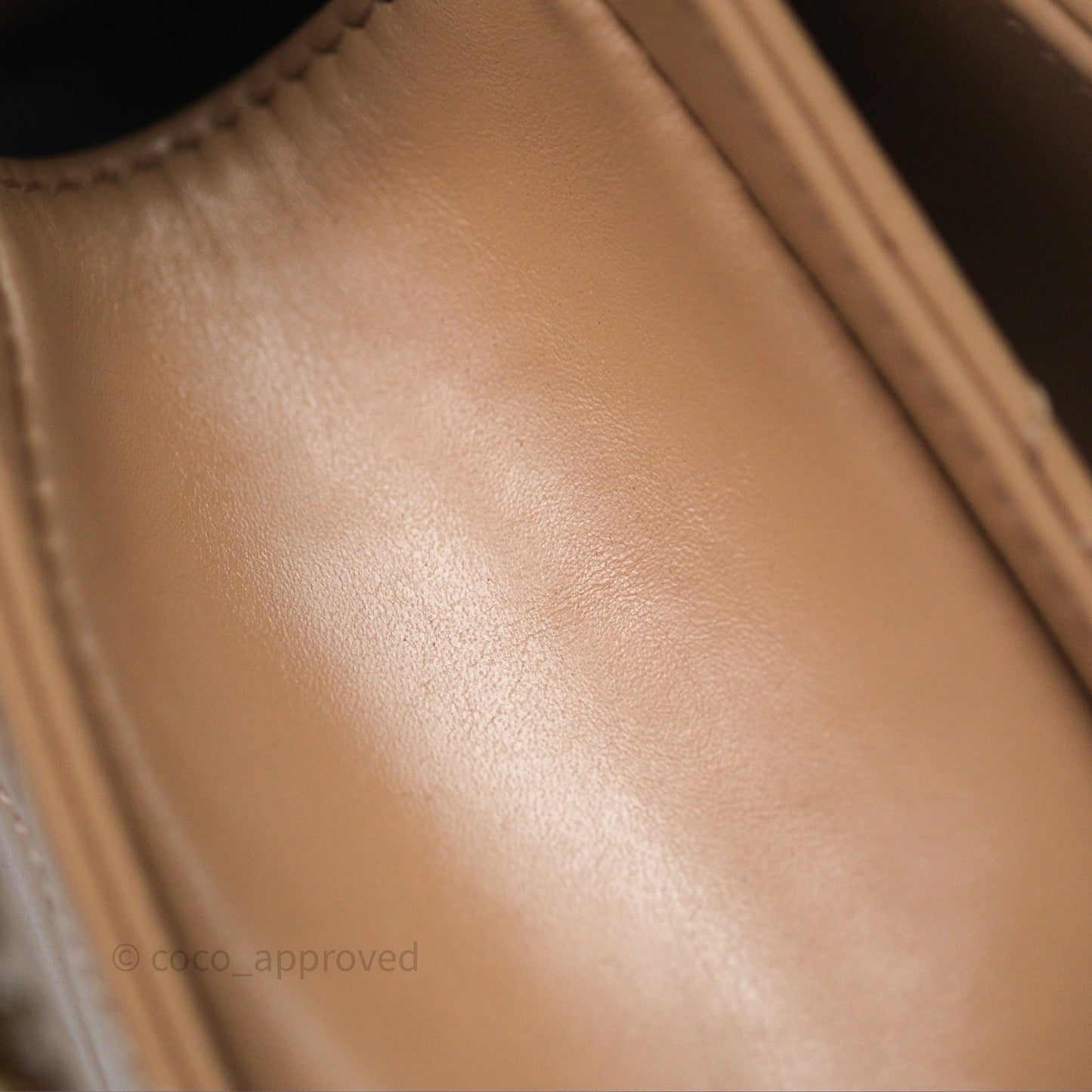 Chanel Quilted Mini Perfect Fit Adjustable Beige Calfskin Gold Hardware