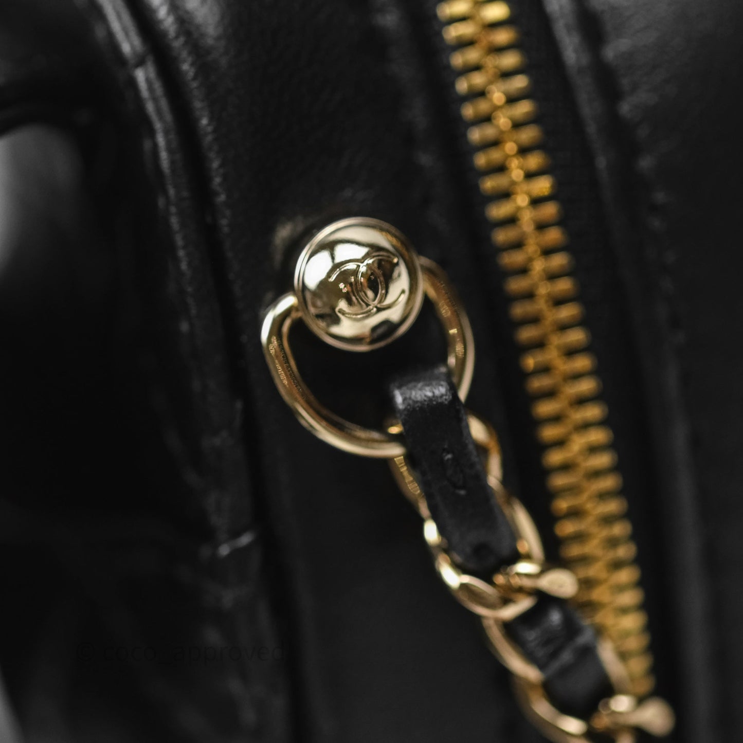 Chanel Large Heart Bag Black Lambskin Gold Hardware 22S