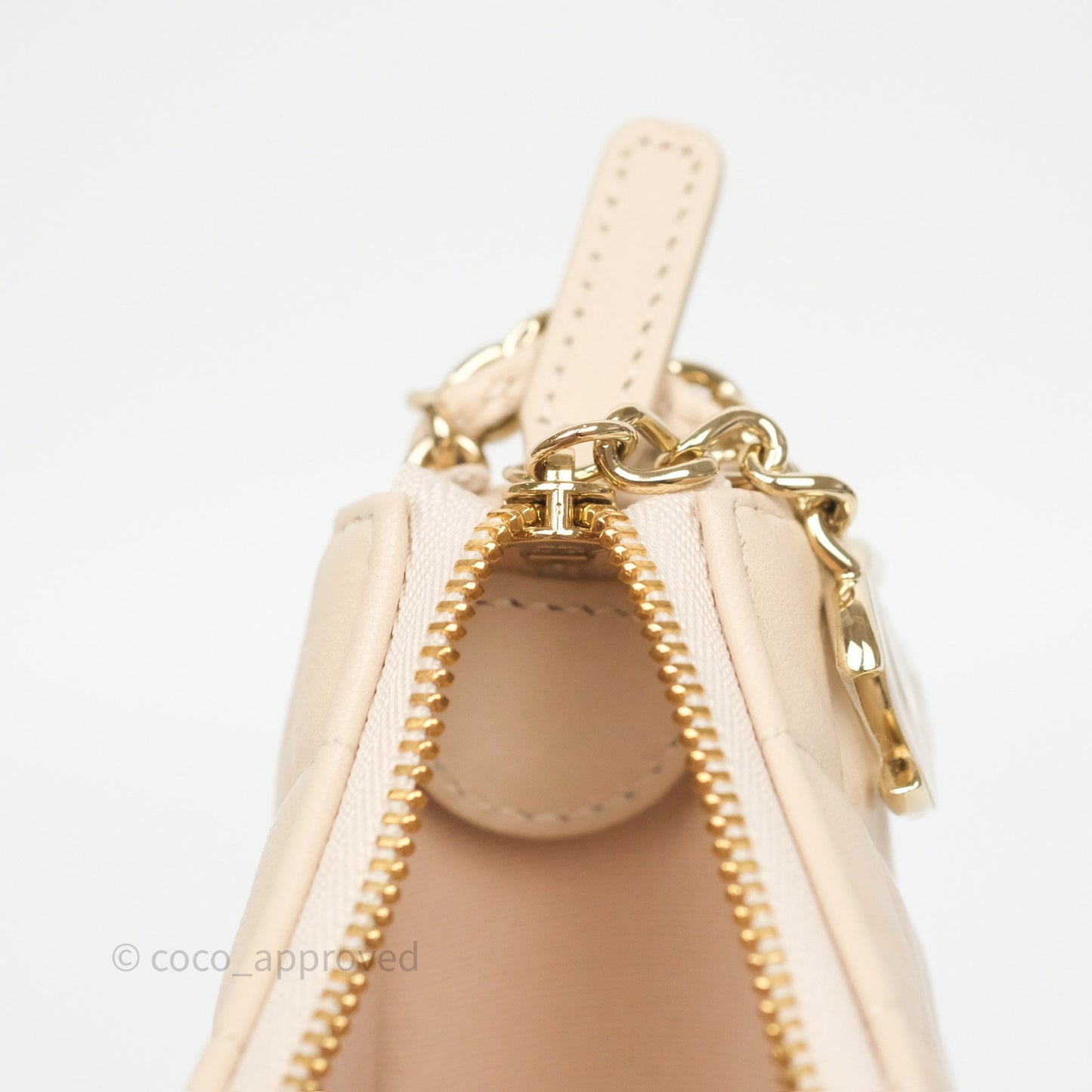 Chanel Small Hobo Bag Light Beige Lambskin Gold Hardware 23P