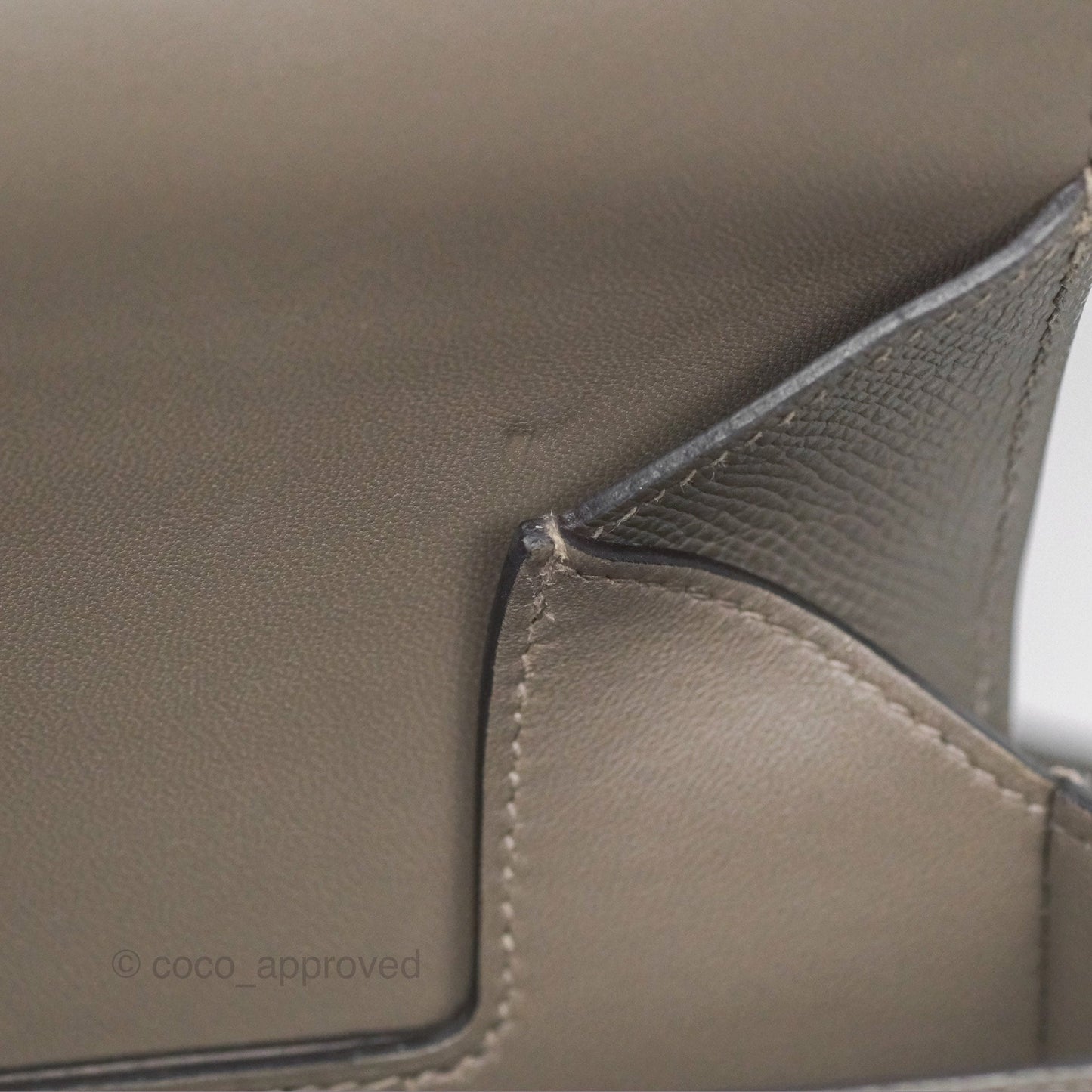 Hermès Della Cavalleria Mini Bag Gris Meyer 0L Epsom Palladium Hardware