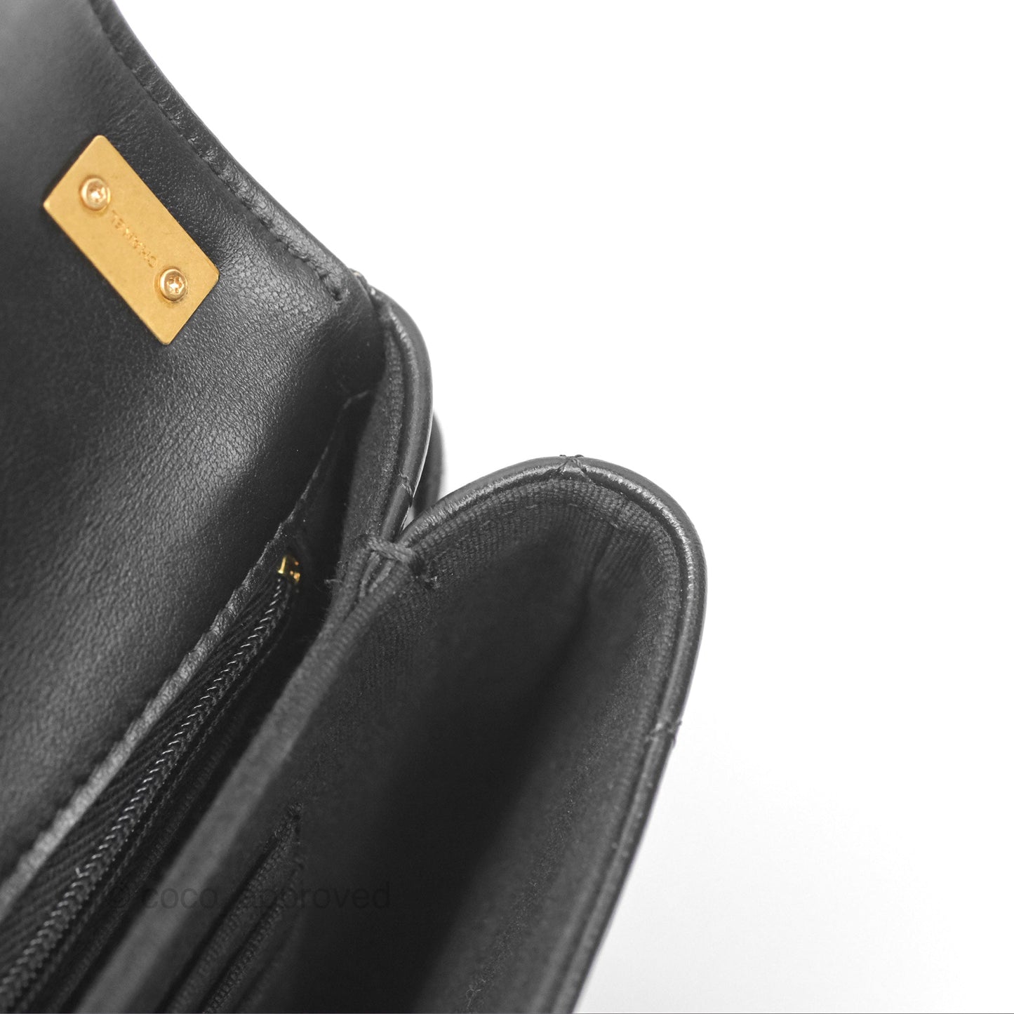 Chanel Mini Flap Bag Black Aged Calfskin Aged Gold Hardware 23K