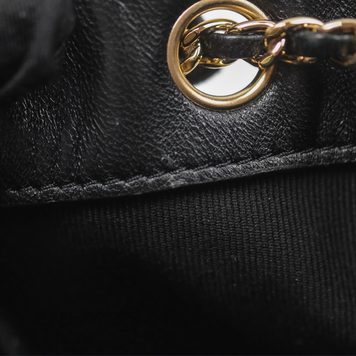 Chanel Quilted Small Duma Drawstring Backpack Black Lambskin