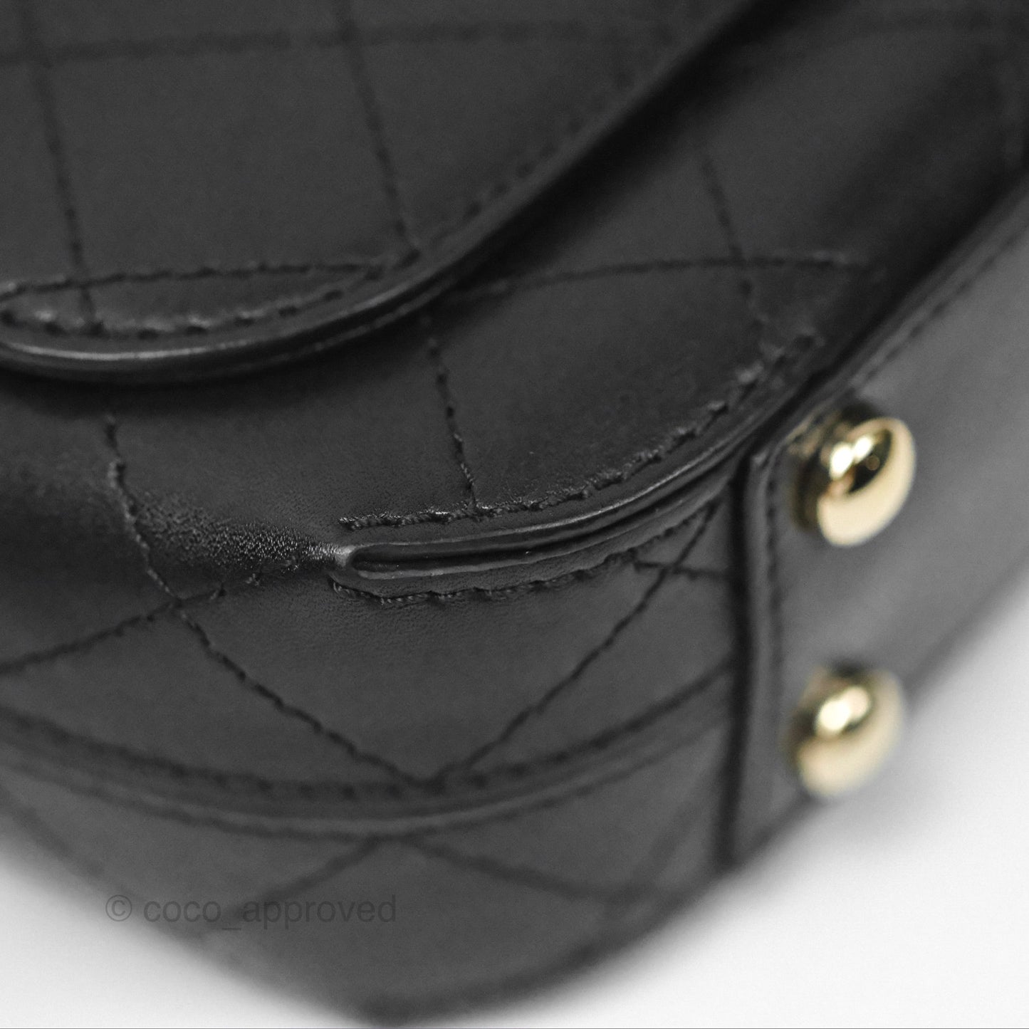 Chanel Calfskin Stitched Small Flap Bag Black