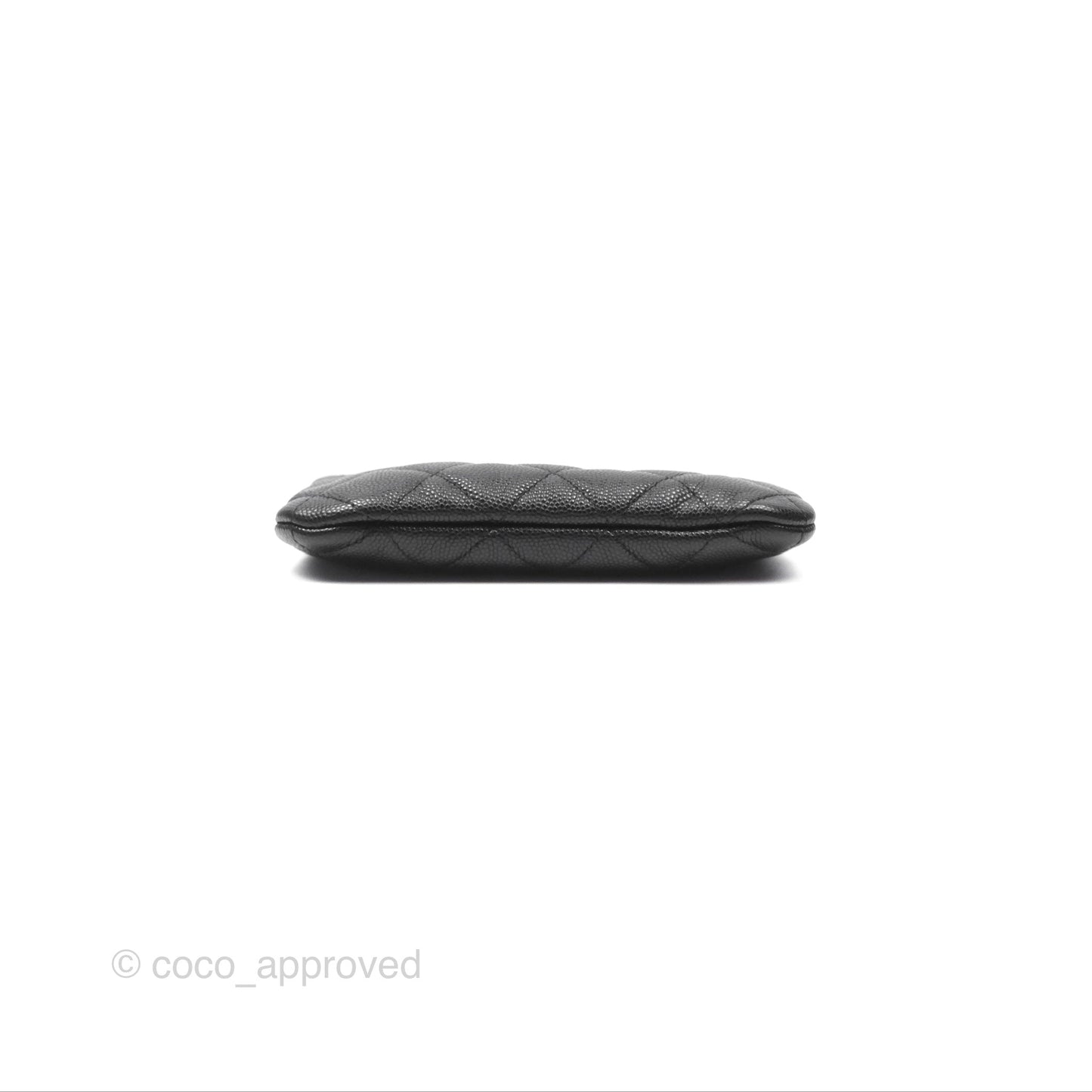 Chanel Quilted Mini O Case Black Caviar Gold Hardware