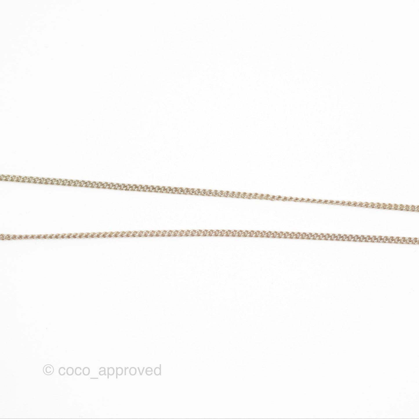 Chanel Crystal Pearl CC Drop Necklace Gold Tone 18B