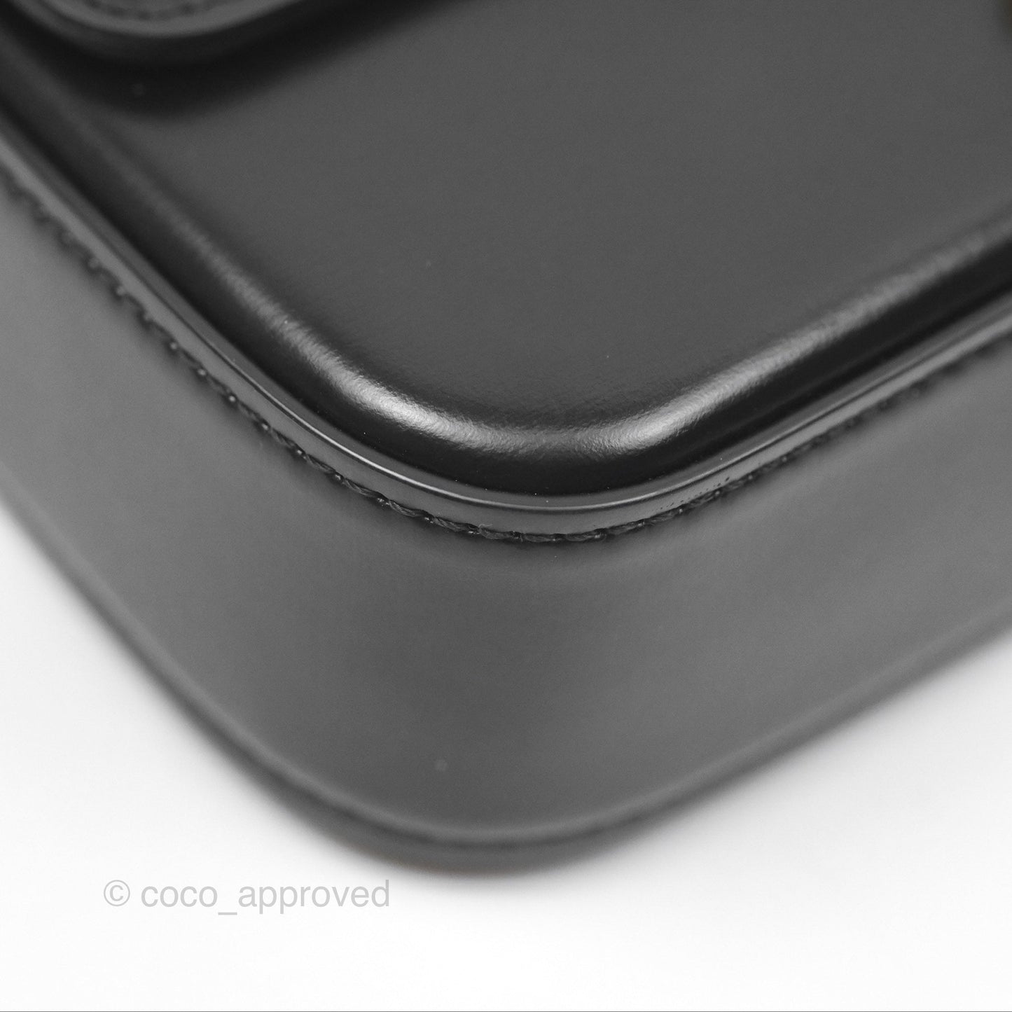 Celine Triomphe Shoulder Bag Black Calfskin