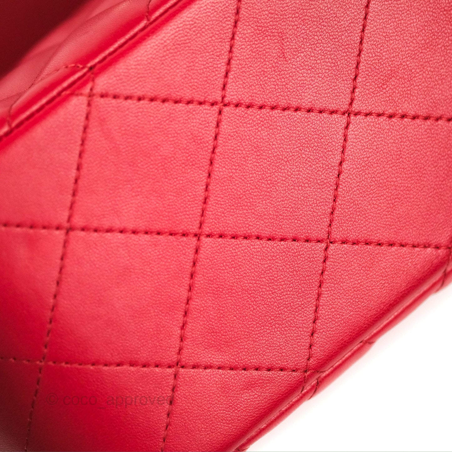 Chanel Jumbo Double Flap Red Lambskin Silver Hardware⁣⁣