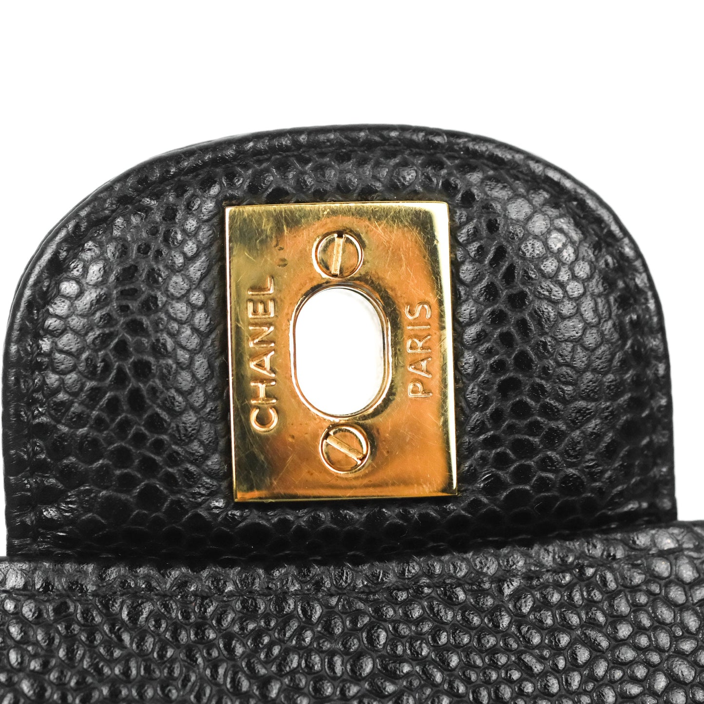 Chanel Small Classic Flap Quilted Black Caviar Gold Hardware