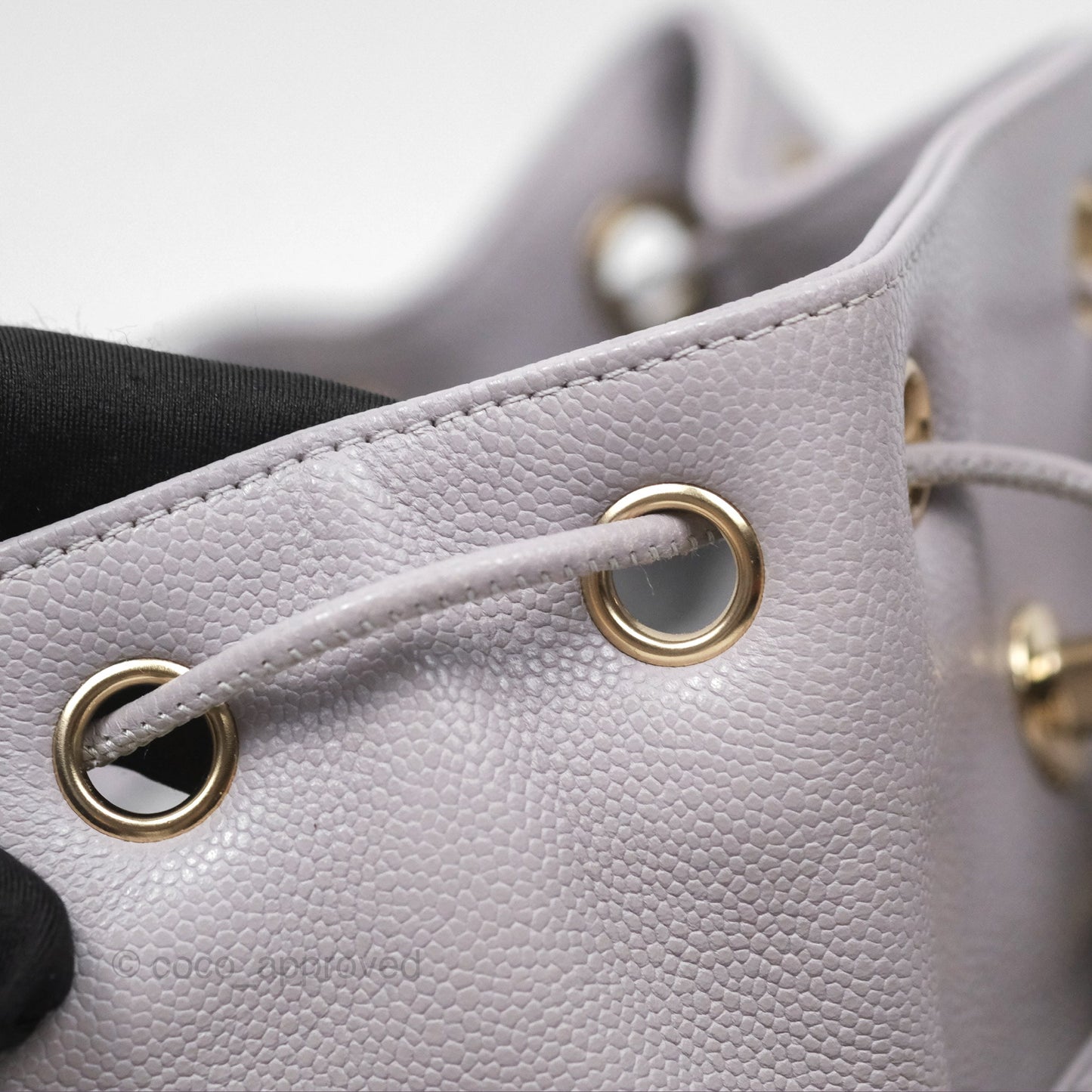 Chanel Mini Business Affinity Backpack Grey Caviar Gold Hardware 22B