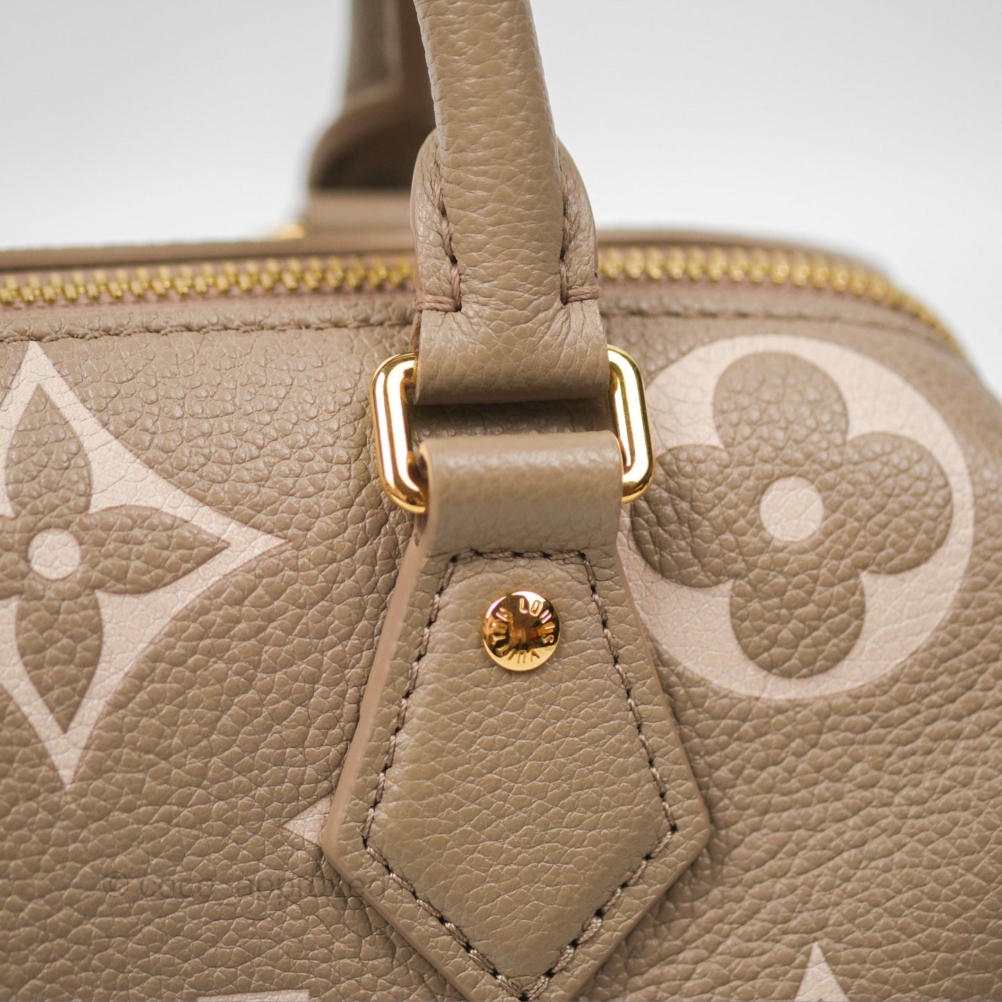 Louis Vuitton Speedy Bandoulière 20 Monogram Empreinte Tourterelle/Cream