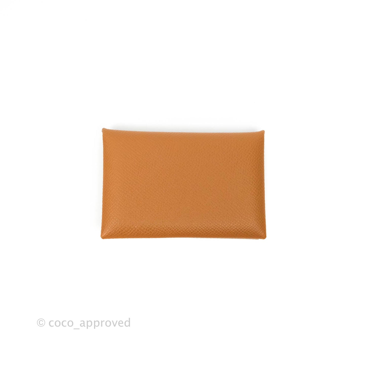 Hermès Calvi Cad Holder Epsom Gold