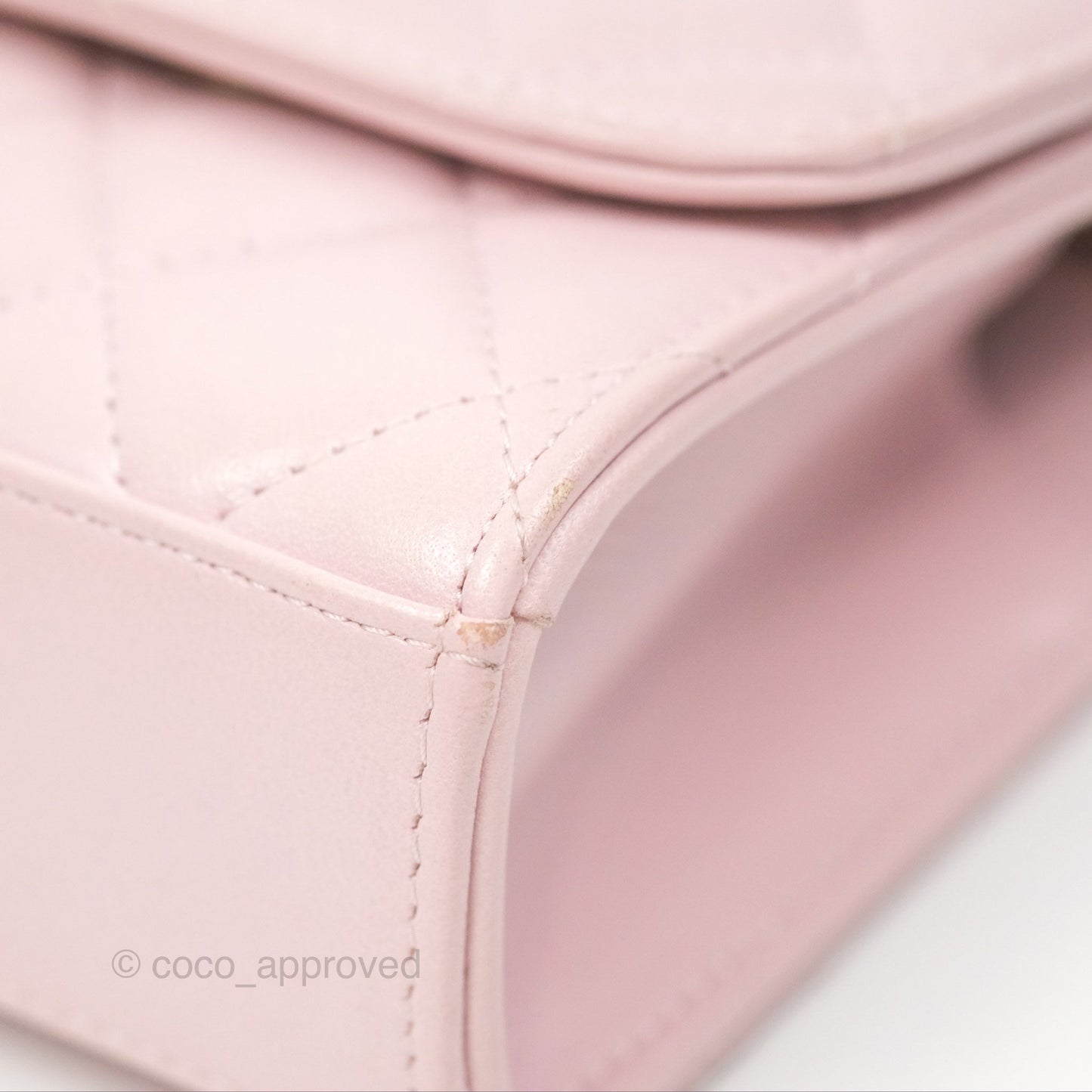 Chanel Mini Quilted Trendy CC Clutch With Chain Lilac Rose Clair Lambskin Gold Hardware
