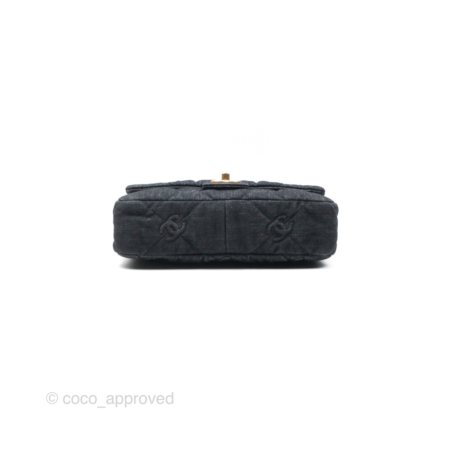 Chanel Medium Funky Town Flap Denim Aged Gold Hardware 22S