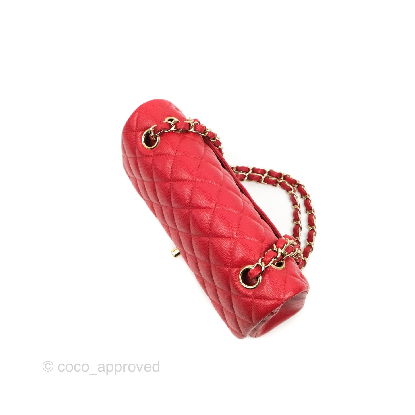 Chanel Classic Small S/M Flap Red Caviar Gold Hardware