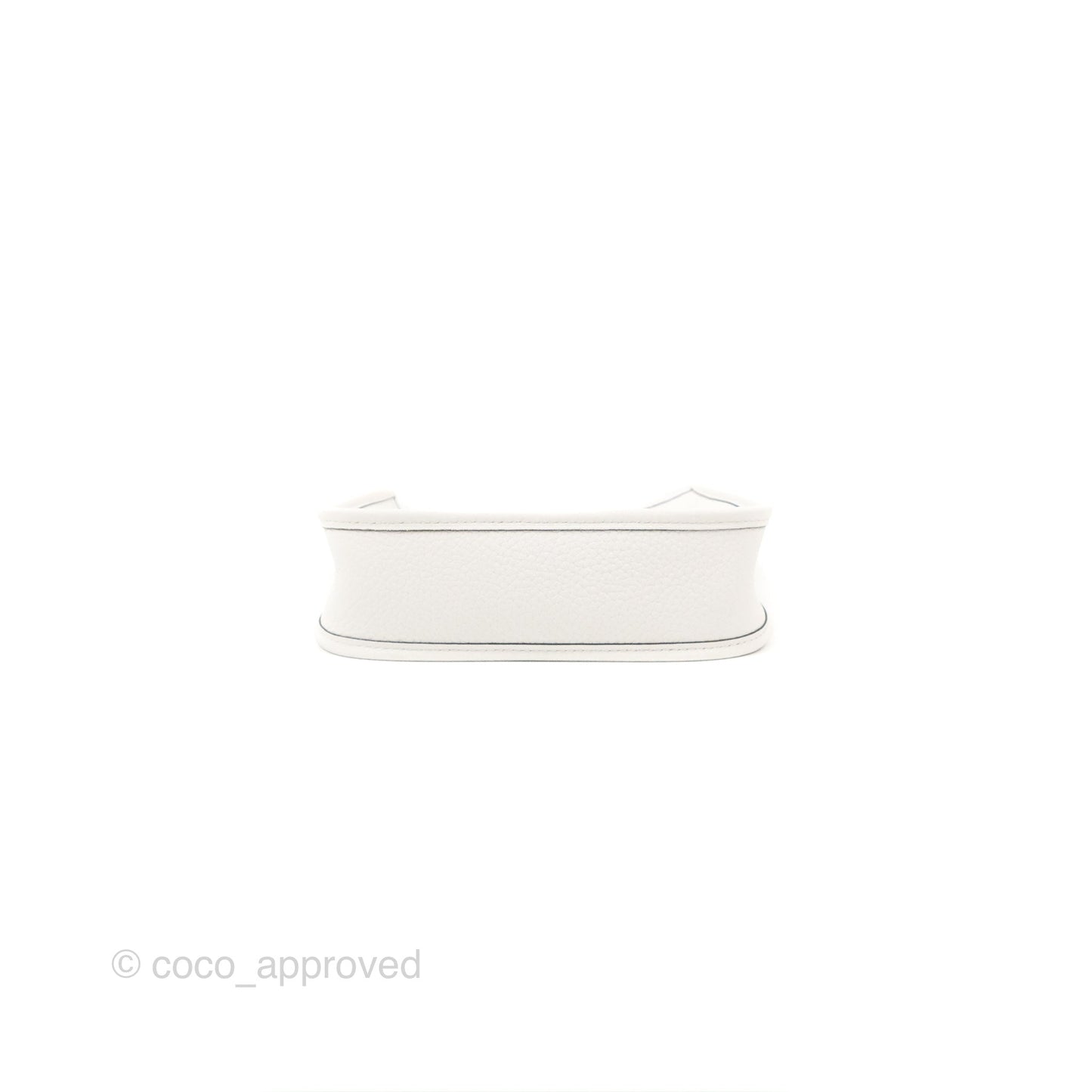 Hermès Mini Evelyne 16 New White Clemence Palladium Hardware