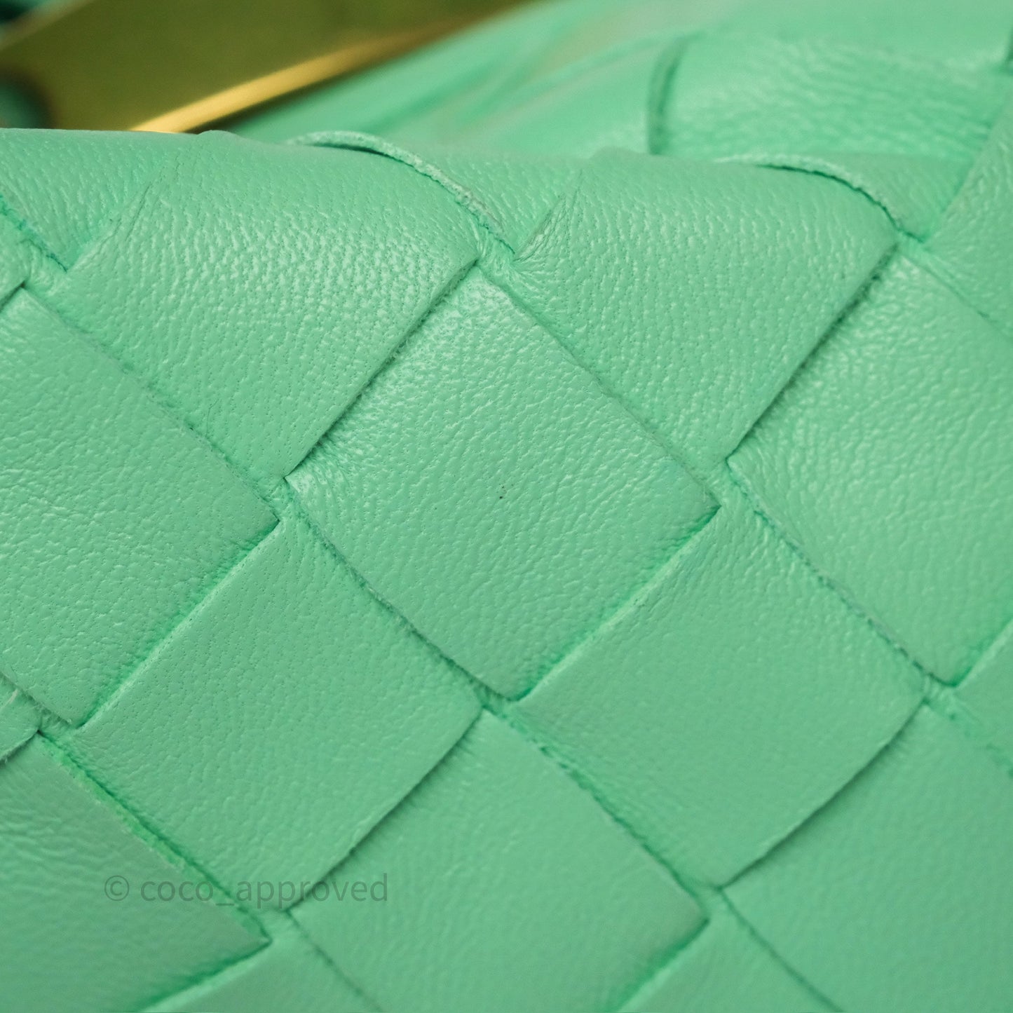 Bottega Veneta Mini Jodie Bag Green Intrecciato Lambskin