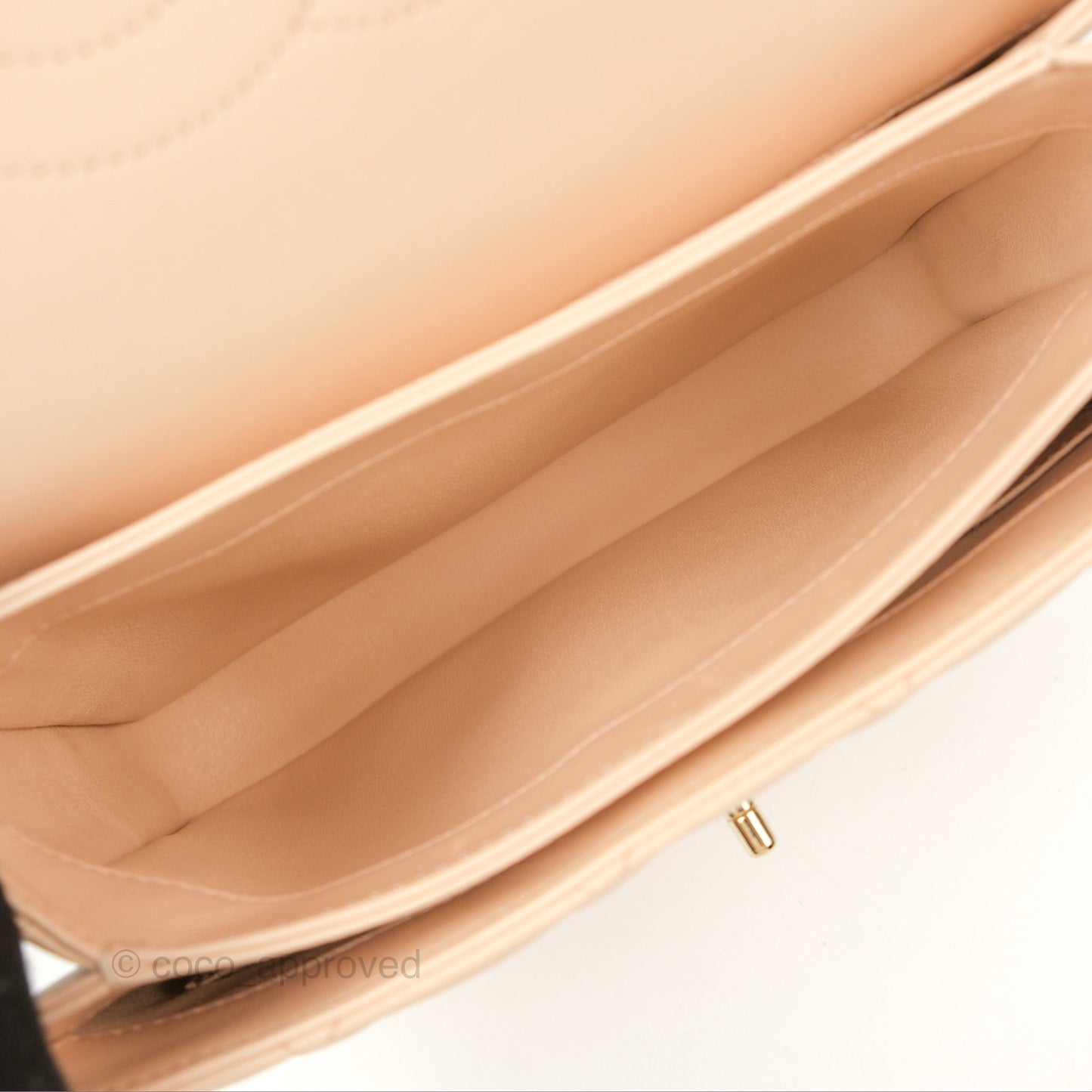 Chanel Small Trendy CC Light Beige Pink Lambskin Gold Hardware