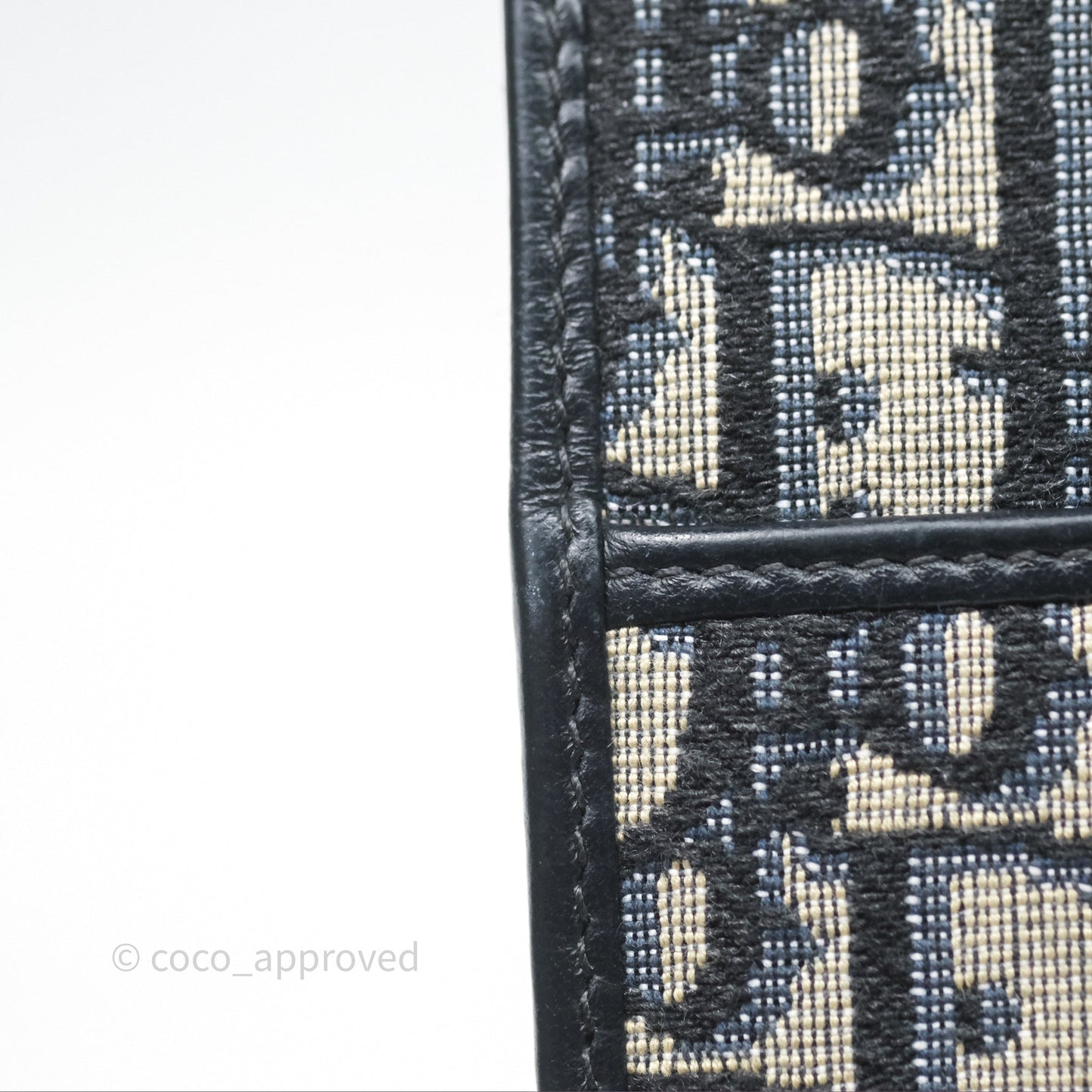 Christian Dior 30 Montaigne Blue Oblique Jacquard Long Wallet