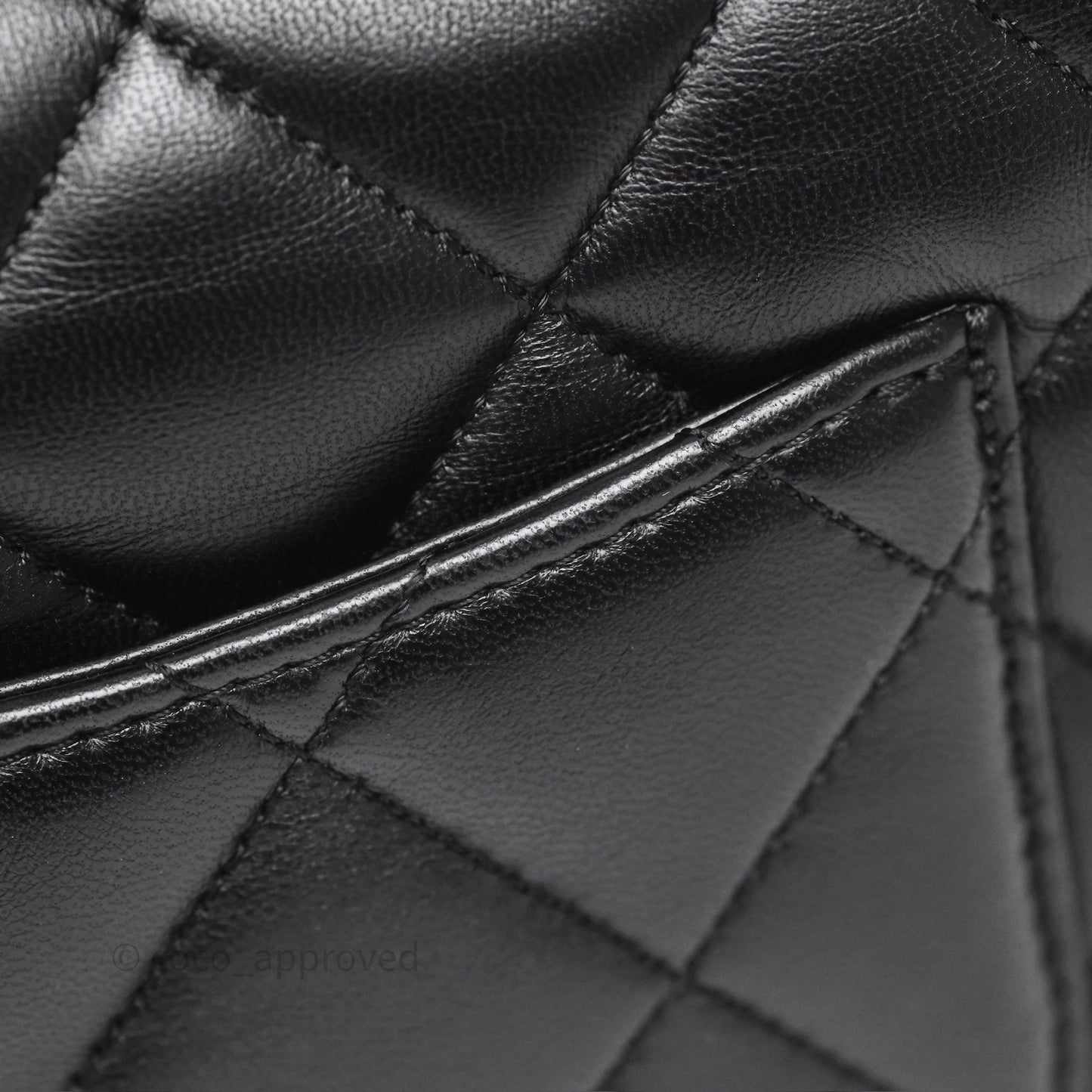 Chanel Small Funky Town Black Lambskin Aged Gold Hardware