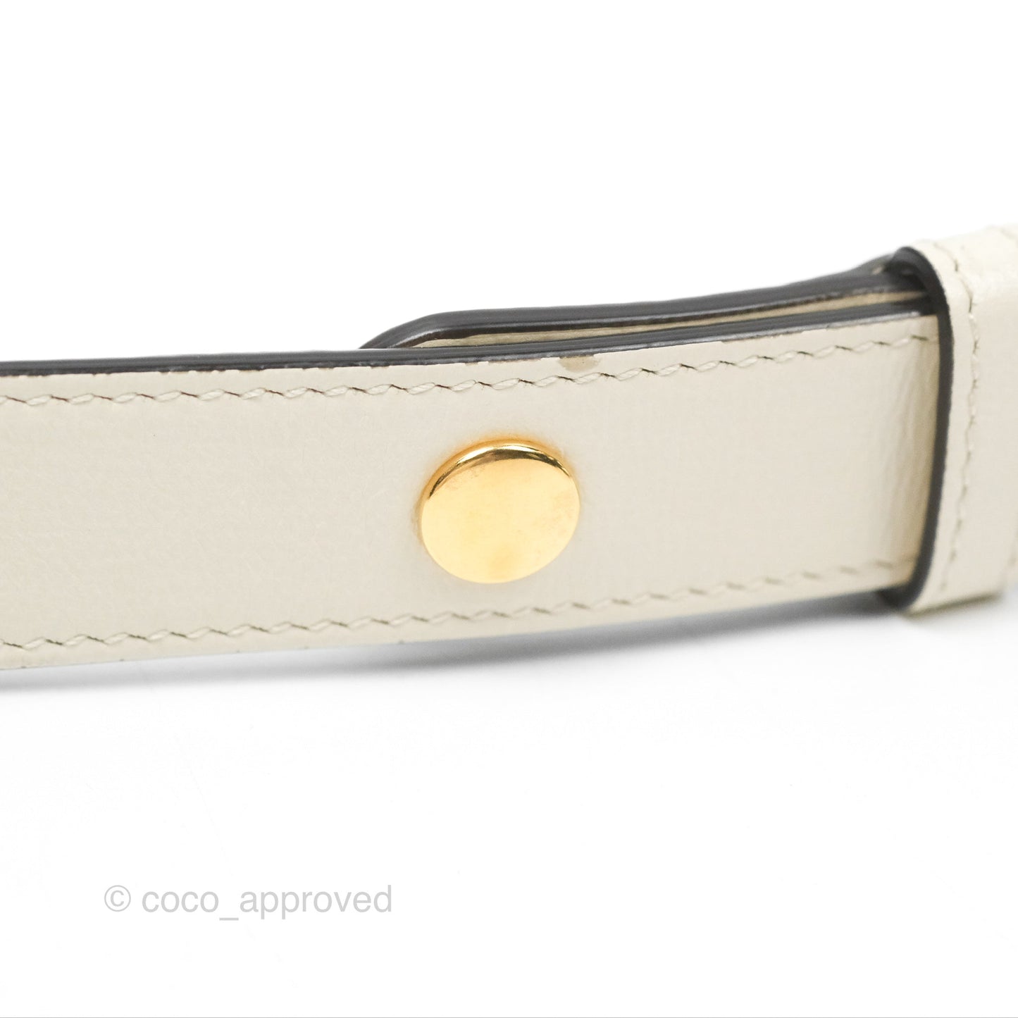 Gucci Horsebit 1955 GG Supreme Canvas White Shoulder Bag Gold Hardware