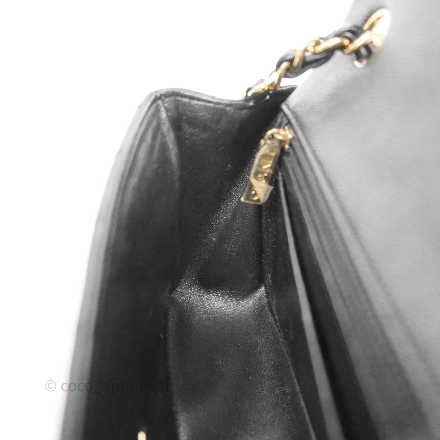 Chanel Mini Rectangular Quilted Black Caviar Gold Hardware