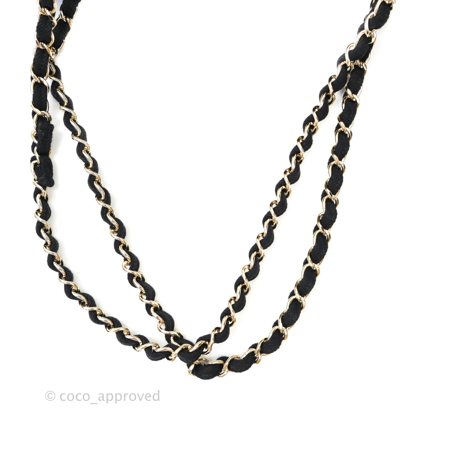 Chanel Classic Flap Bag Black Denim Braided Gold Hardware 18A