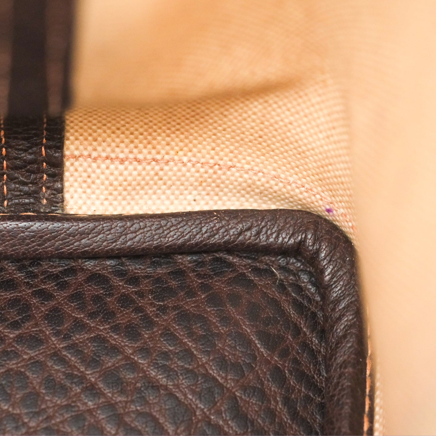 Hermès Garden Party 30 Canvas Brown/ Natural