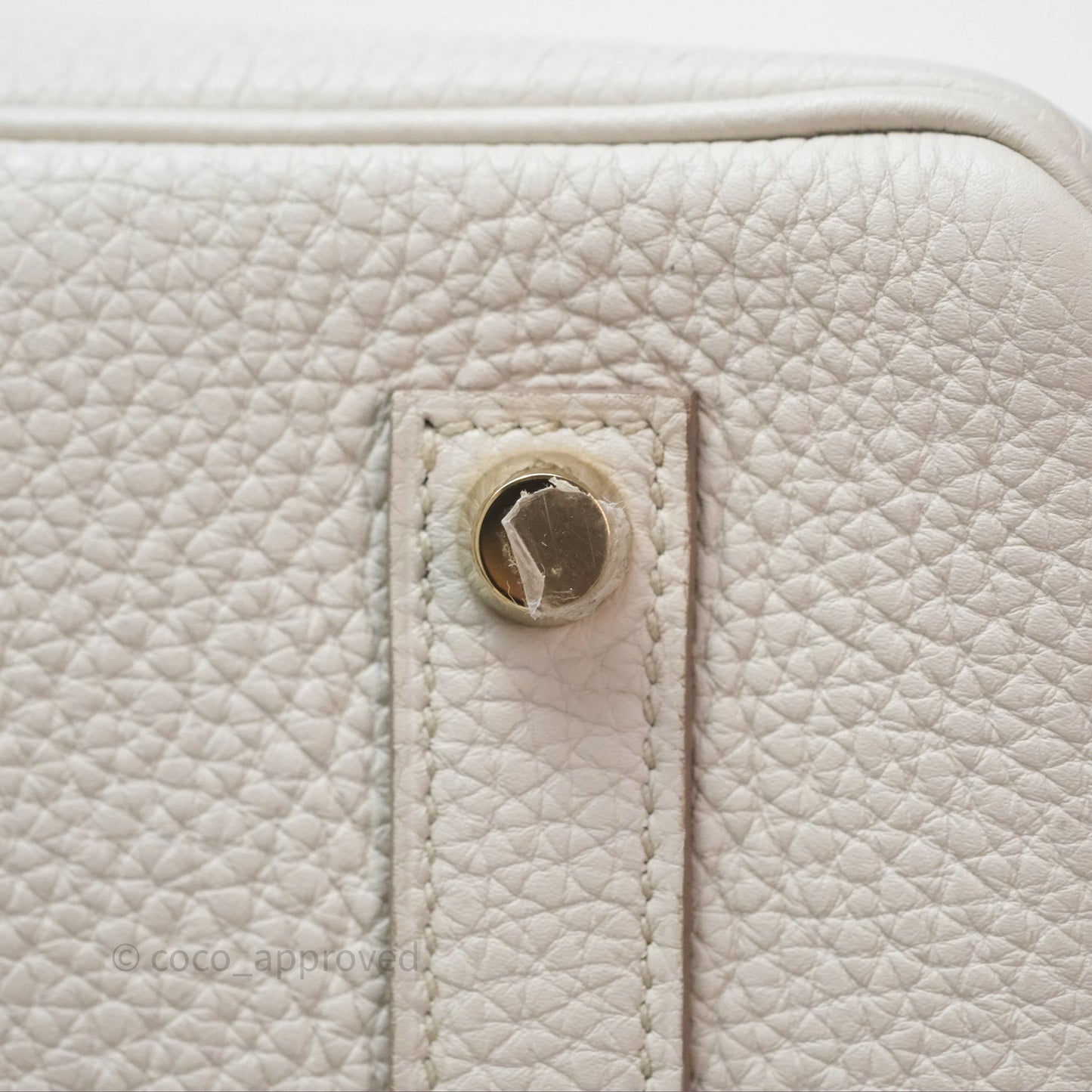 Hermès Retourne Birkin 35 Beton Togo Gold Hardware