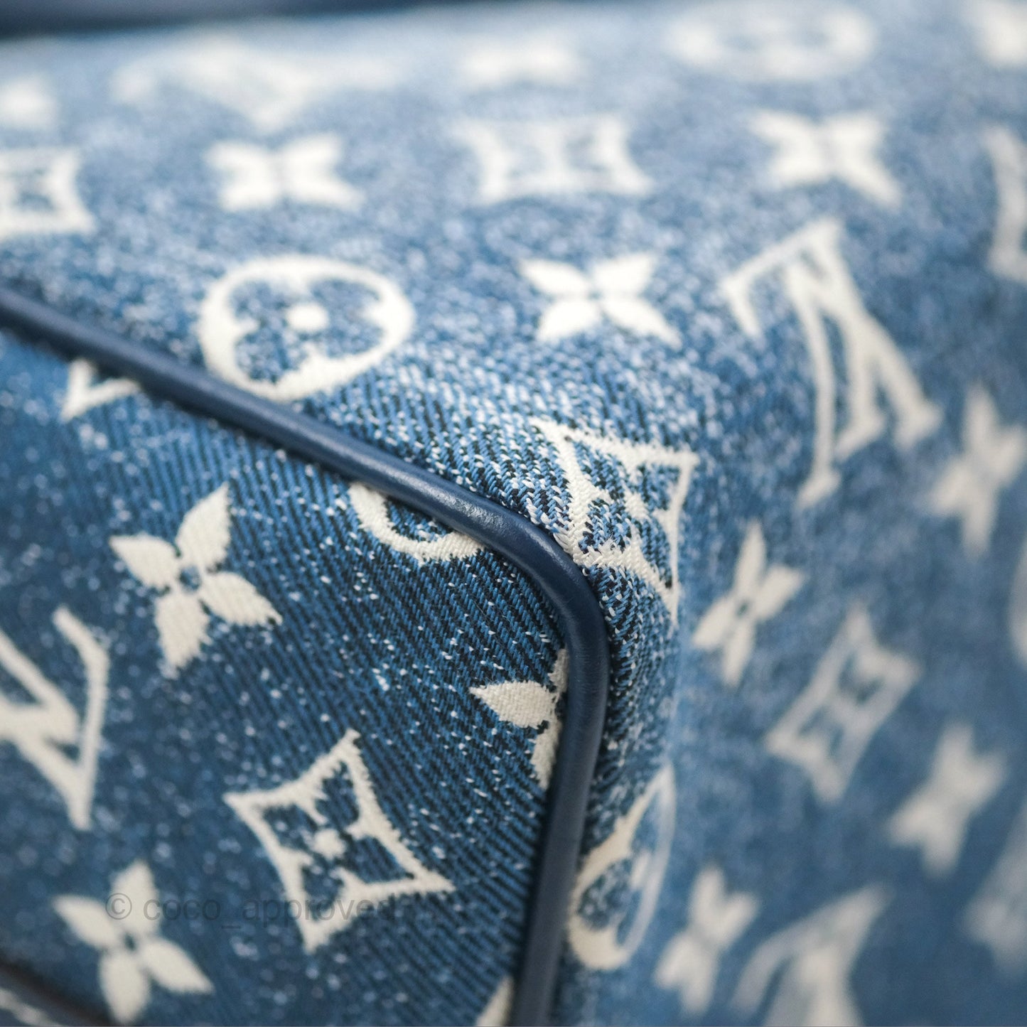 Louis Vuitton Bandouliere Speedy 25 Monogram Blue Denim