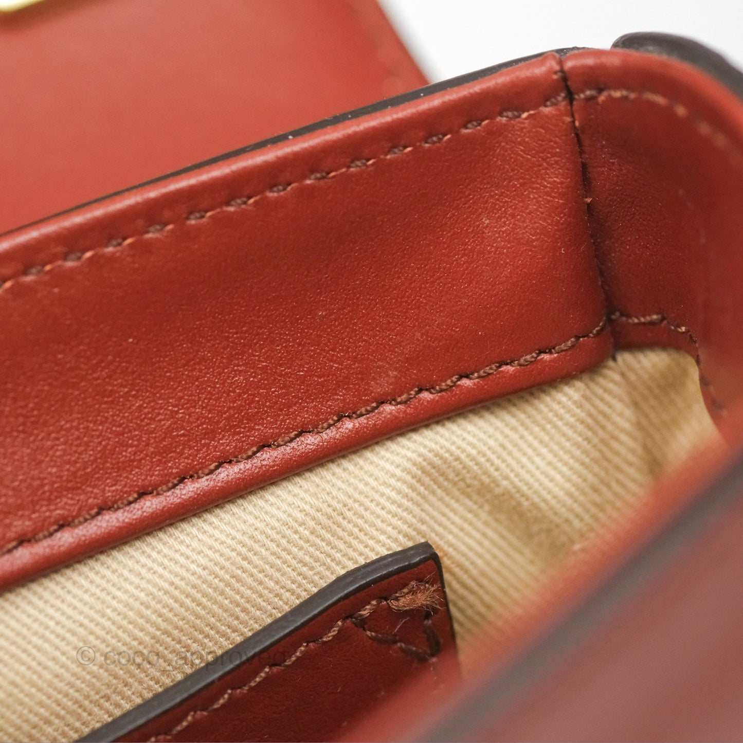 Chloé Mini C Bag Sepia Brown Shiny/Suede Calfskin