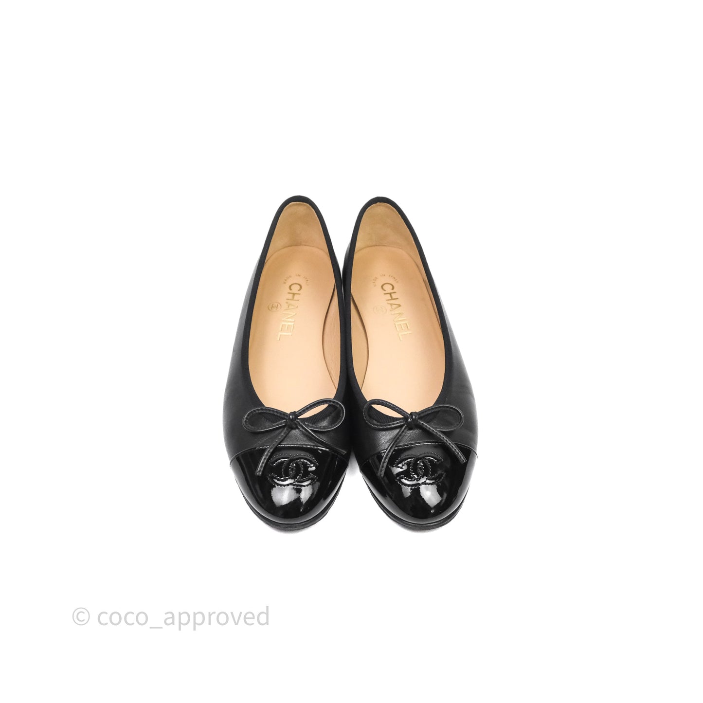 Chanel Ballet Flats Black Size 36.5