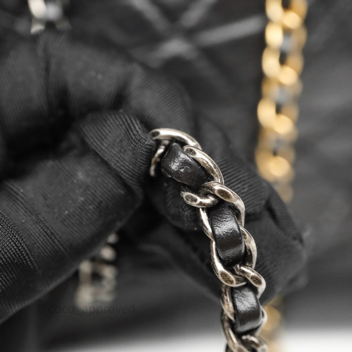 Chanel Small Gabrielle Backpack Black Aged Calfskin