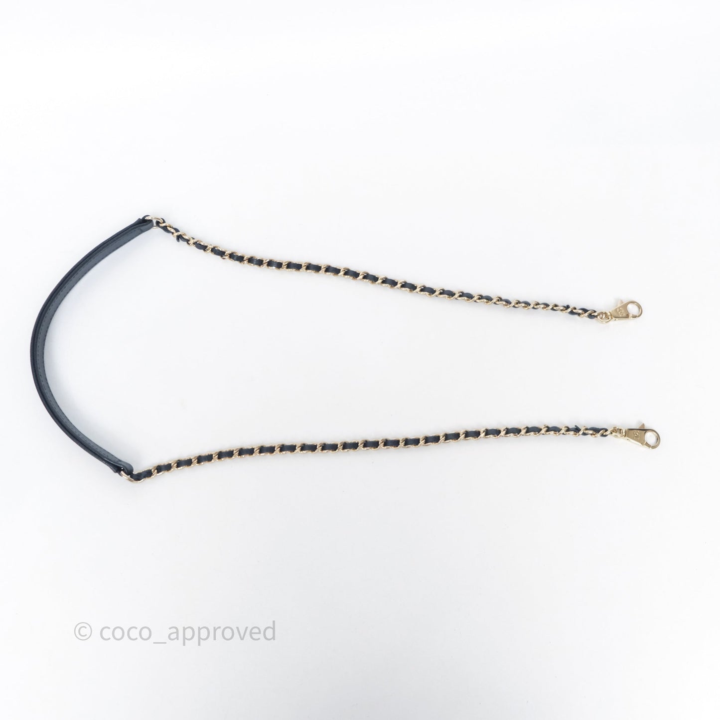 Chanel Small Coco Handle Navy Caviar Light Gold Hardware
