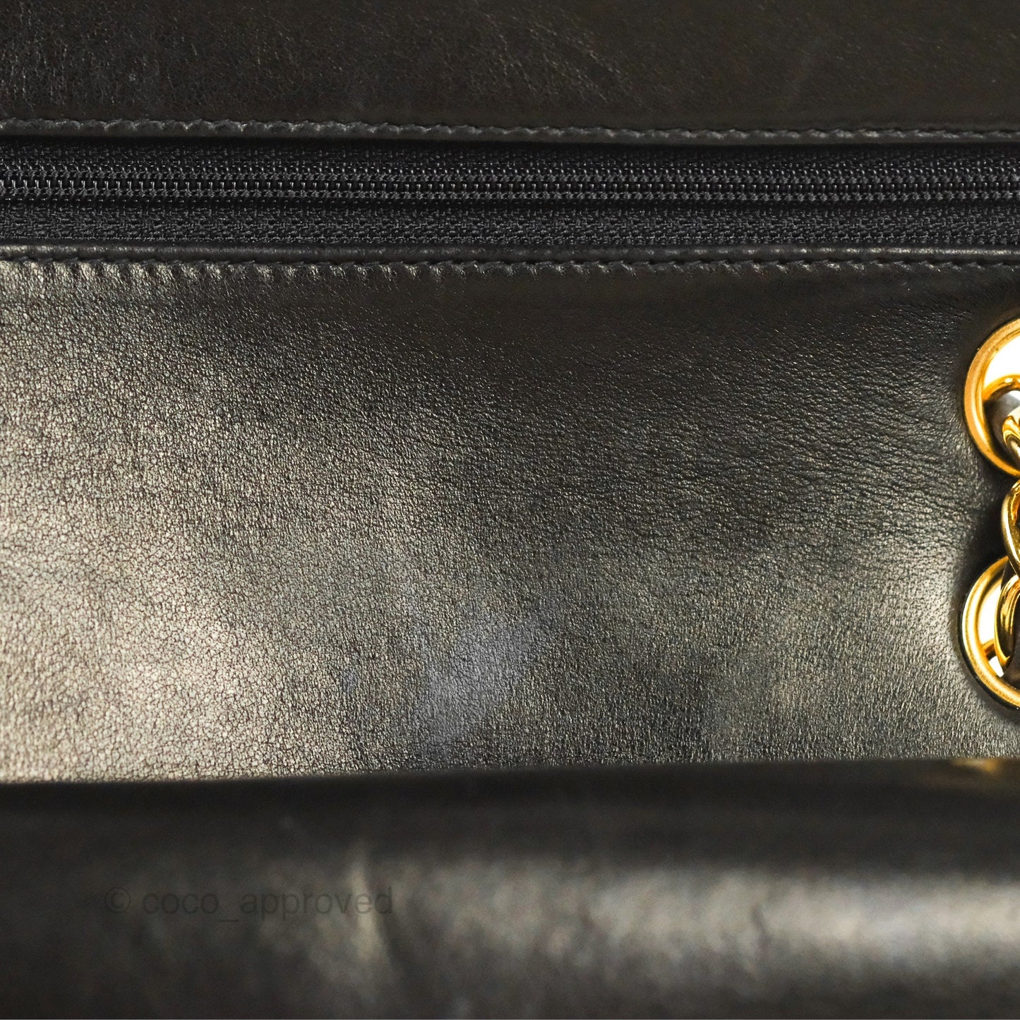 Chanel Vintage Small Classic Flap Black Lambskin 24K Gold Hardware