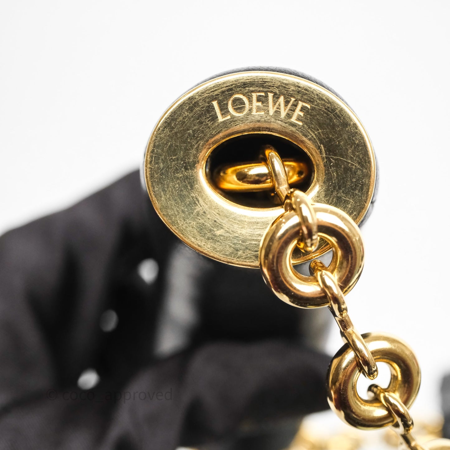 Loewe Small Squeeze Bag in Mellow Nappa Lambskin Black