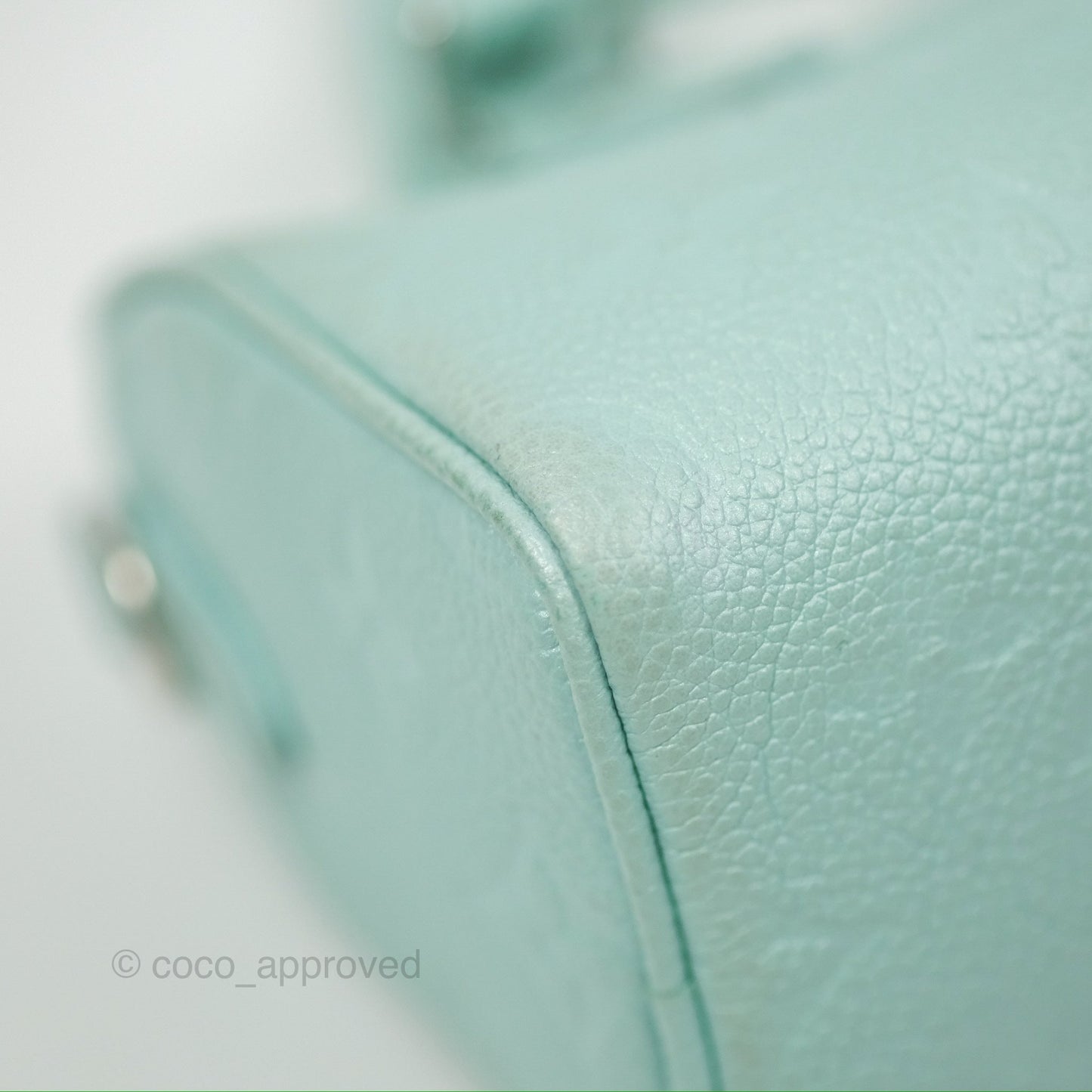 Louis Vuitton Nano Speedy Monogram Empreinte Pearly Lagoon Blue