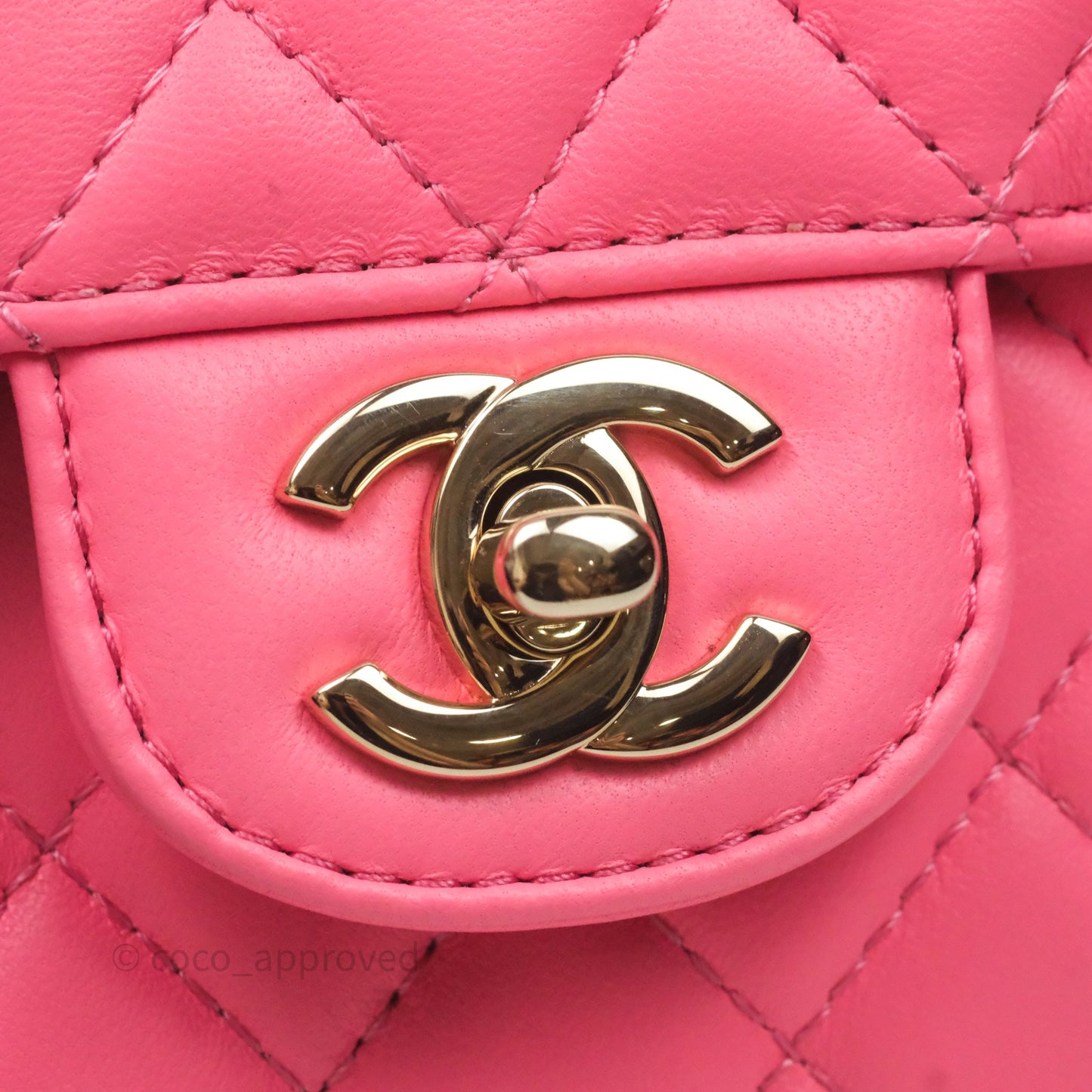 Chanel Large Heart Bag Pink Lambskin Gold Hardware 22S