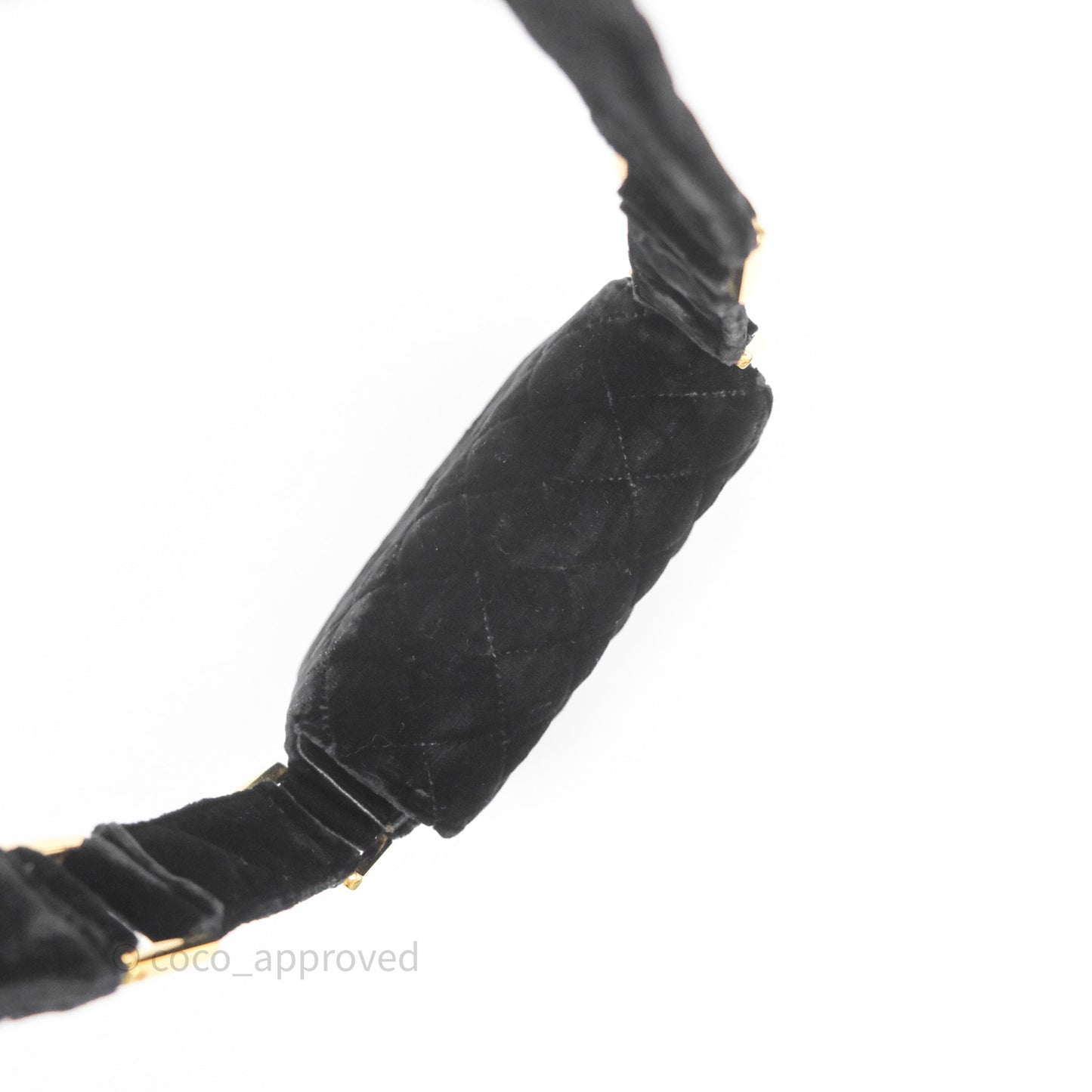 Chanel Vintage Mini Flap Bag Black Velvet Gold Hardware