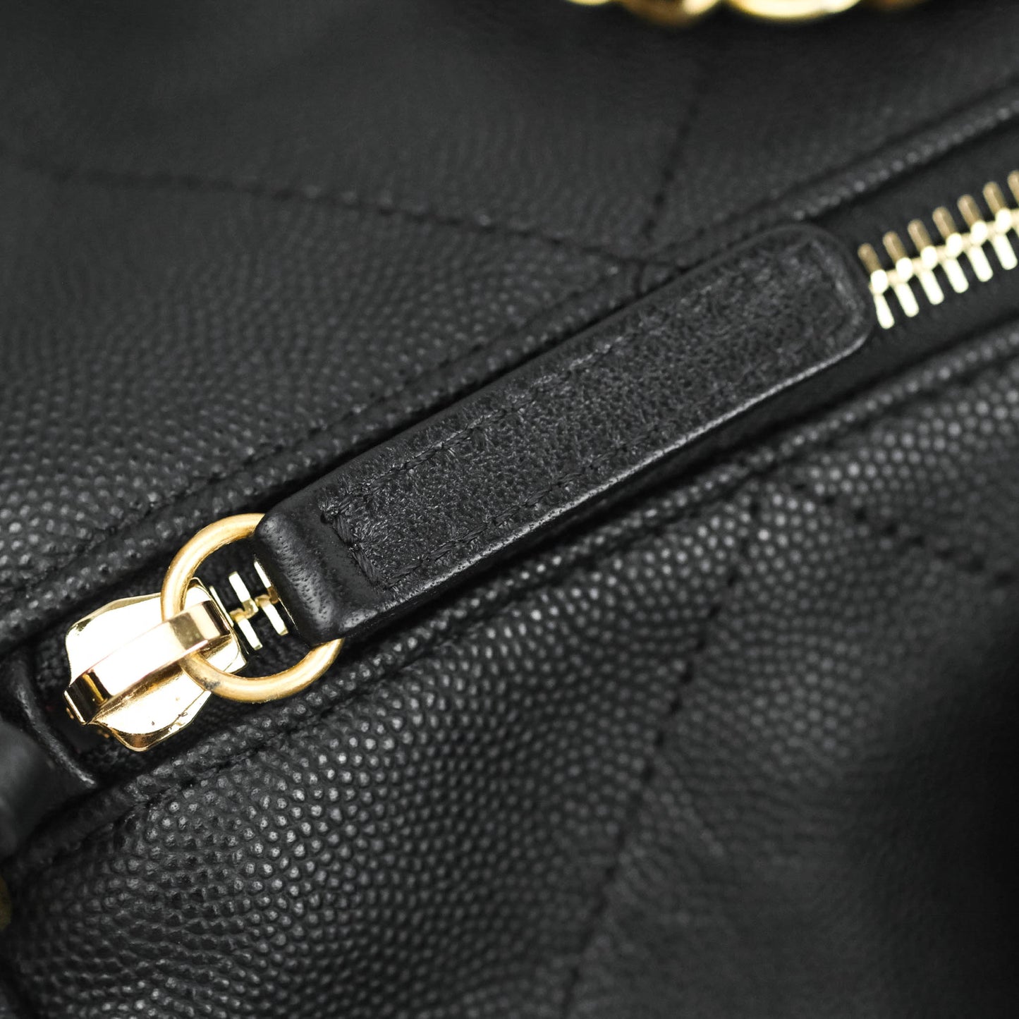 Chanel Large Circular Handle Bowling Bag Caviar Black Aged Gold Hardware